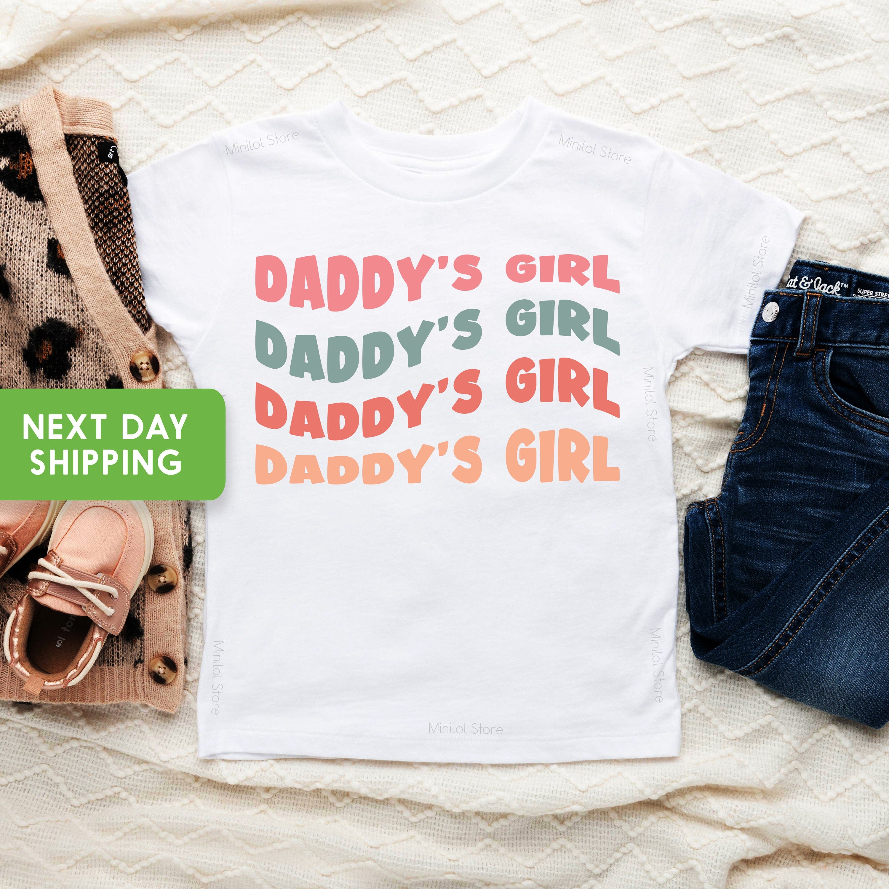 Daddy's Girl Baby One Piece, Retro Daddy's Girl Romper, Short Sleeve Bodysuit, Daddys Girl Outfit, Father's Day, Newborn for Girls