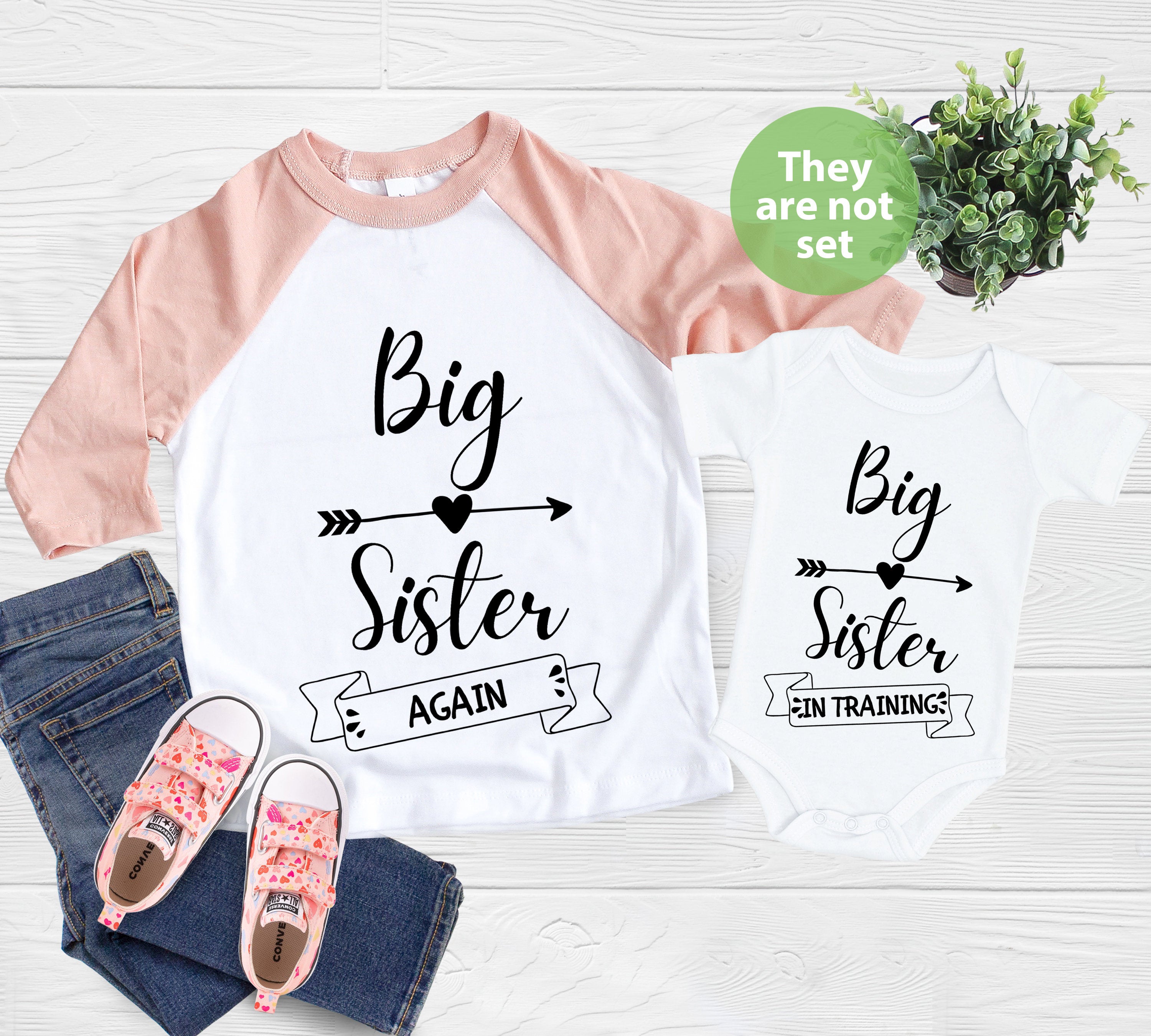 Big Sister In Training Big Sister Again Shirt, Gift For Big Sister To Be Shirt, Pregnancy Announcement Shirt, Matching Sisters Shirt