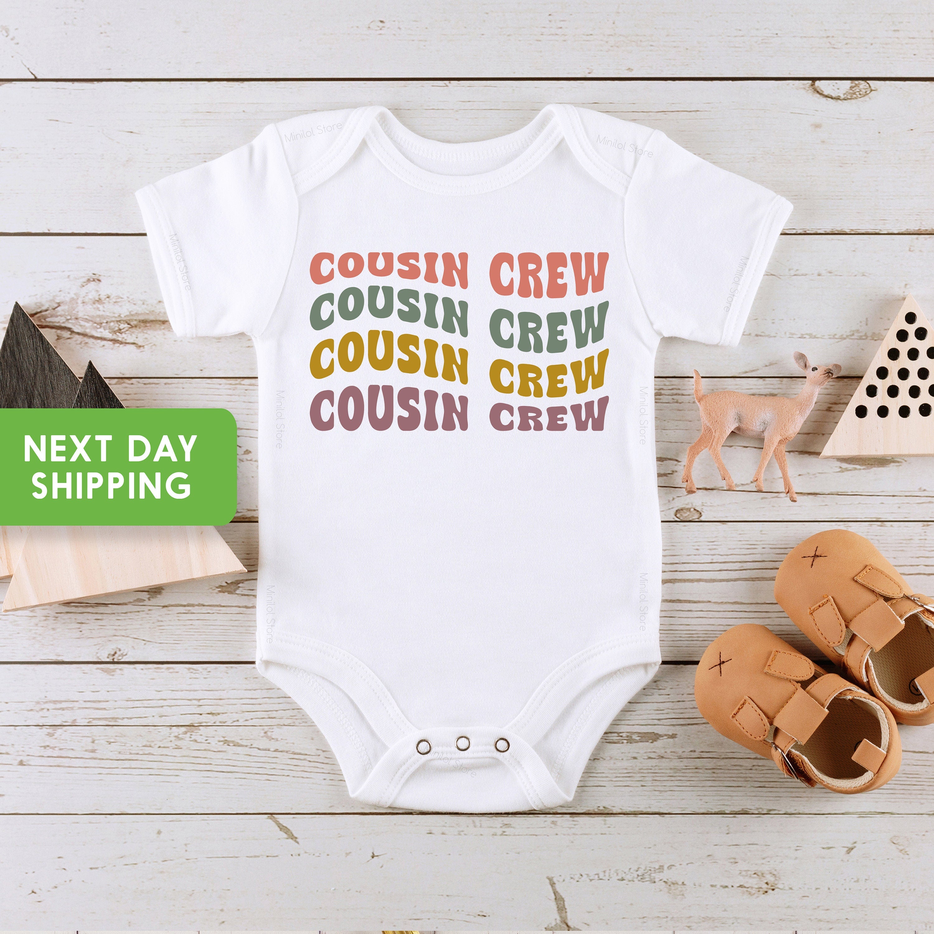 Retro Cousin Crew Toddler Shirt, Cousin Crew Shirt for Kids, Cousin Crew Christmas Group Shirt, New Cousin Gift, Matching Cousin Crew Shirt