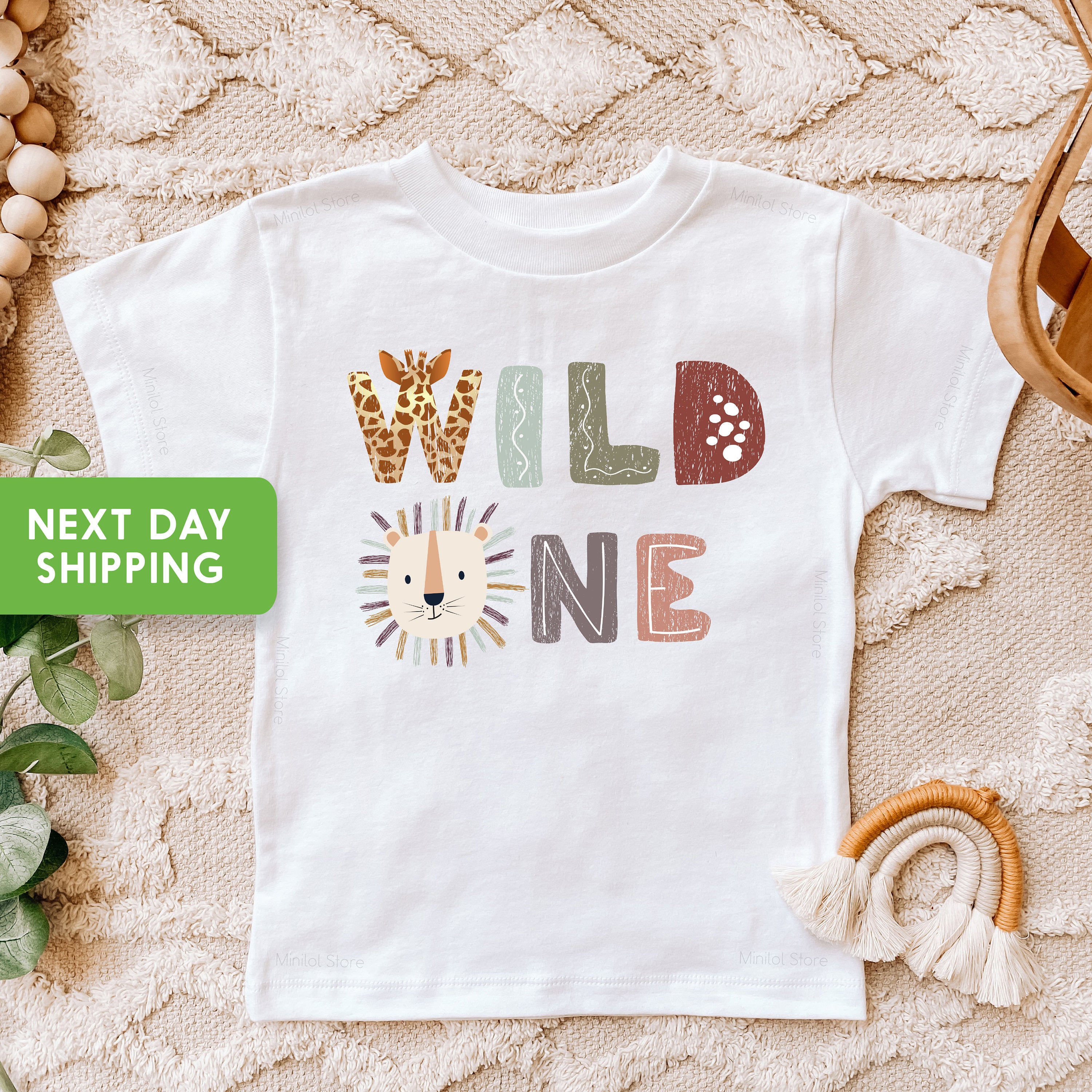 Wild One Baby Onesie®, 1st Birthday Bodysuit, Wild One Safari Birthday Shirt, One Shirt, First Birthday Outfit, Zoo Birthday Party Shirt