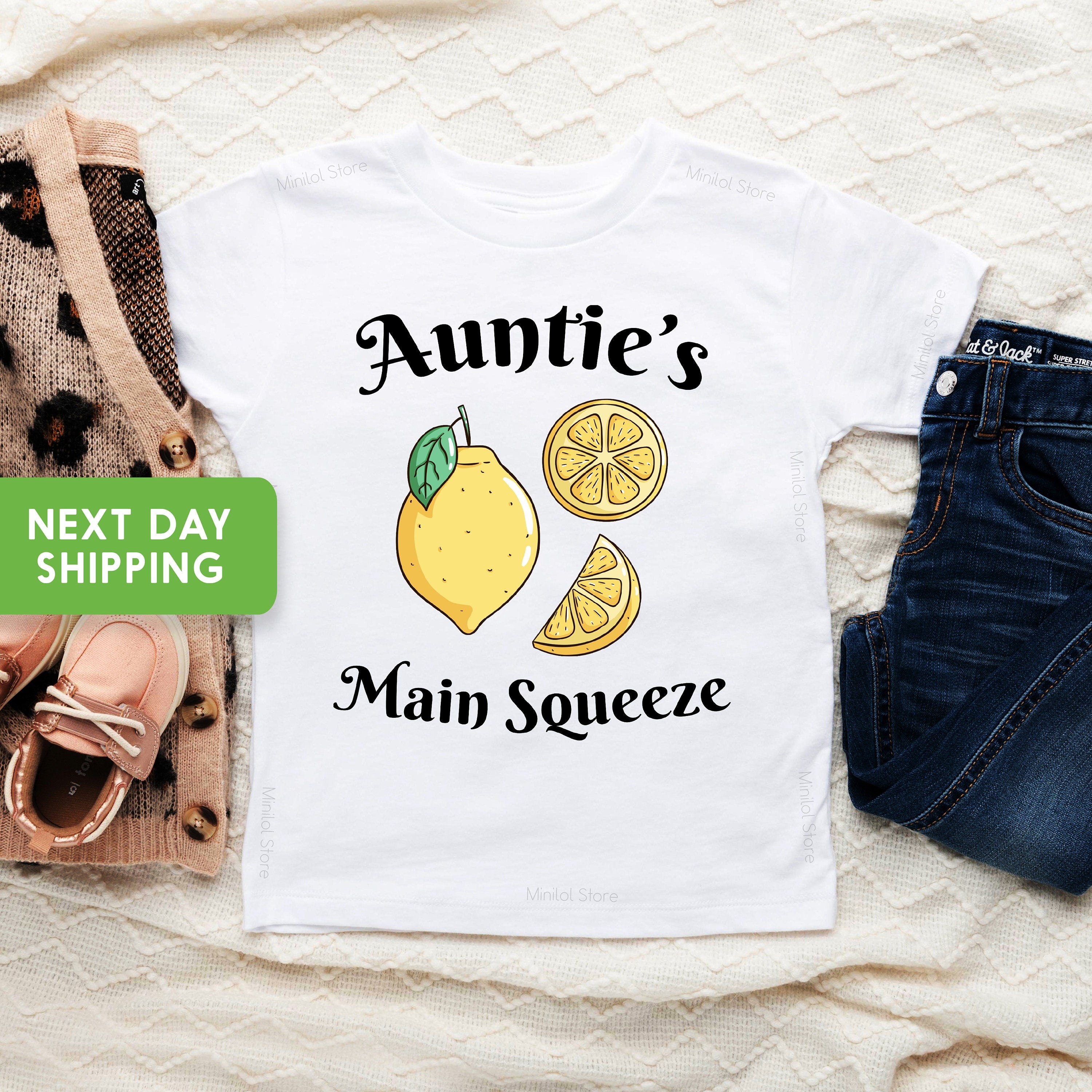 Auntie's Main Squeeze Baby Bodysuit, Gift from New Aunt, Retro Aunt Onesie®, Aunt Funny Onesie®, Baby Shower Gift, Soon to be Aunt Onesie®