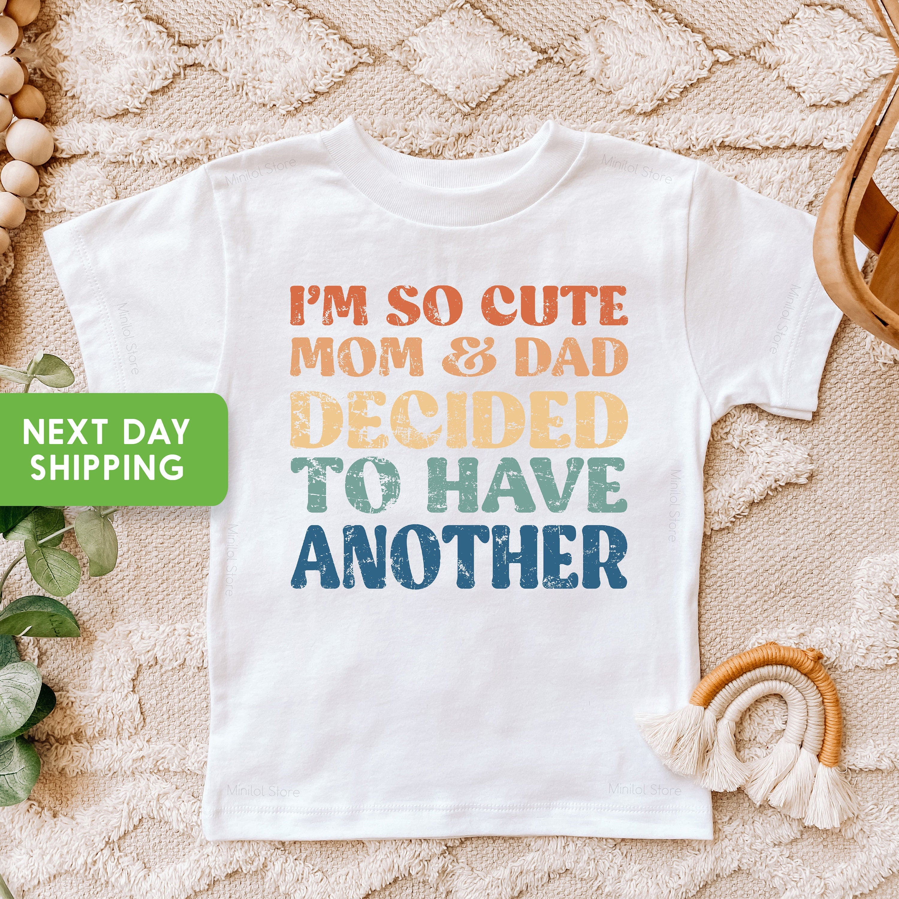 Big Brother Shirt, So Cute My Parents Decided to Have Another, Big Bro Toddler Shirt, Brother Baby Announcement, Retro Brother Kids Shirt