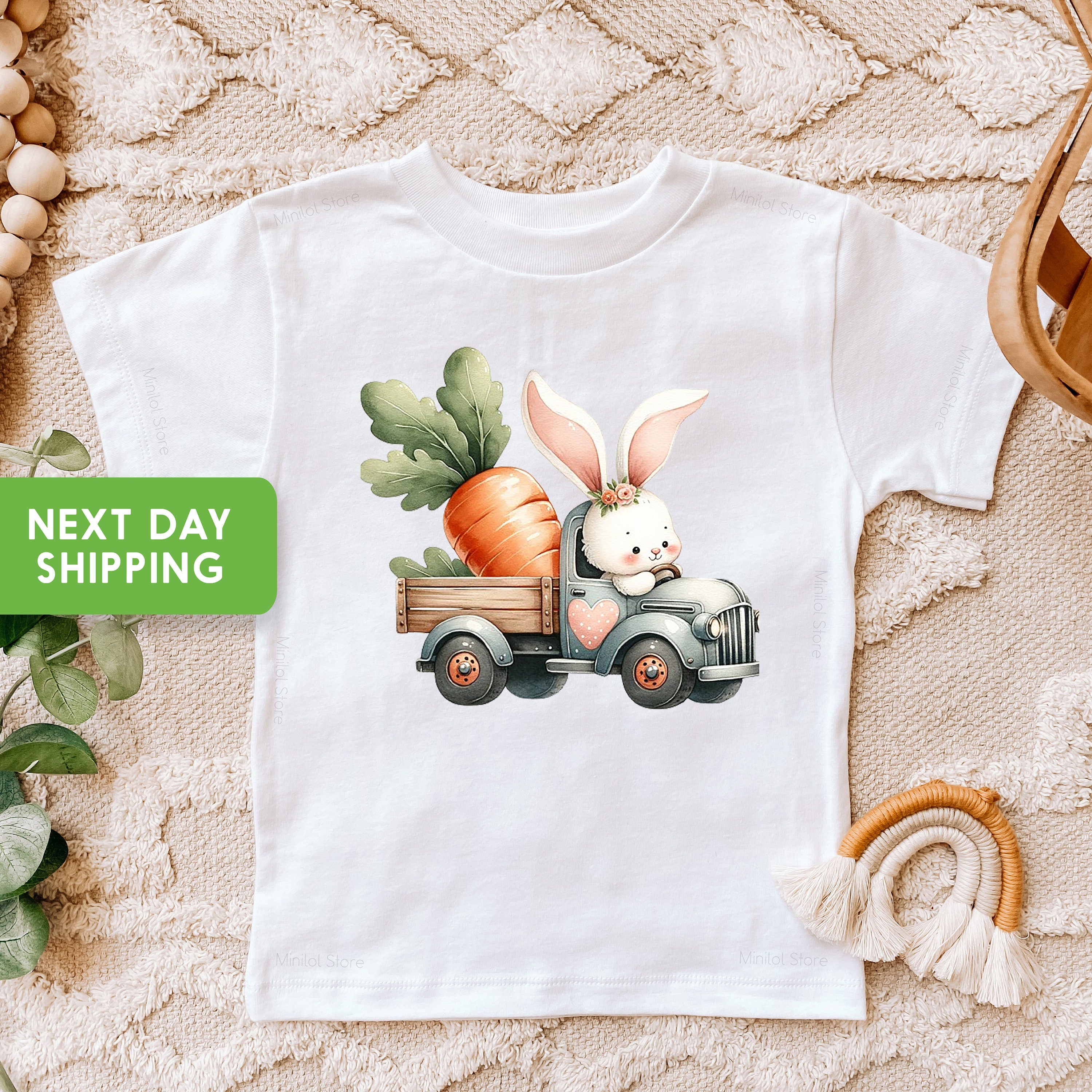 Cute Easter Truck Onesie®, Easter Bunny Baby Onesie®, Easter Onesie®, Baby Boy Easter Onesie®, Egg Hunt Baby Bodysuit, Easter Kids Shirts