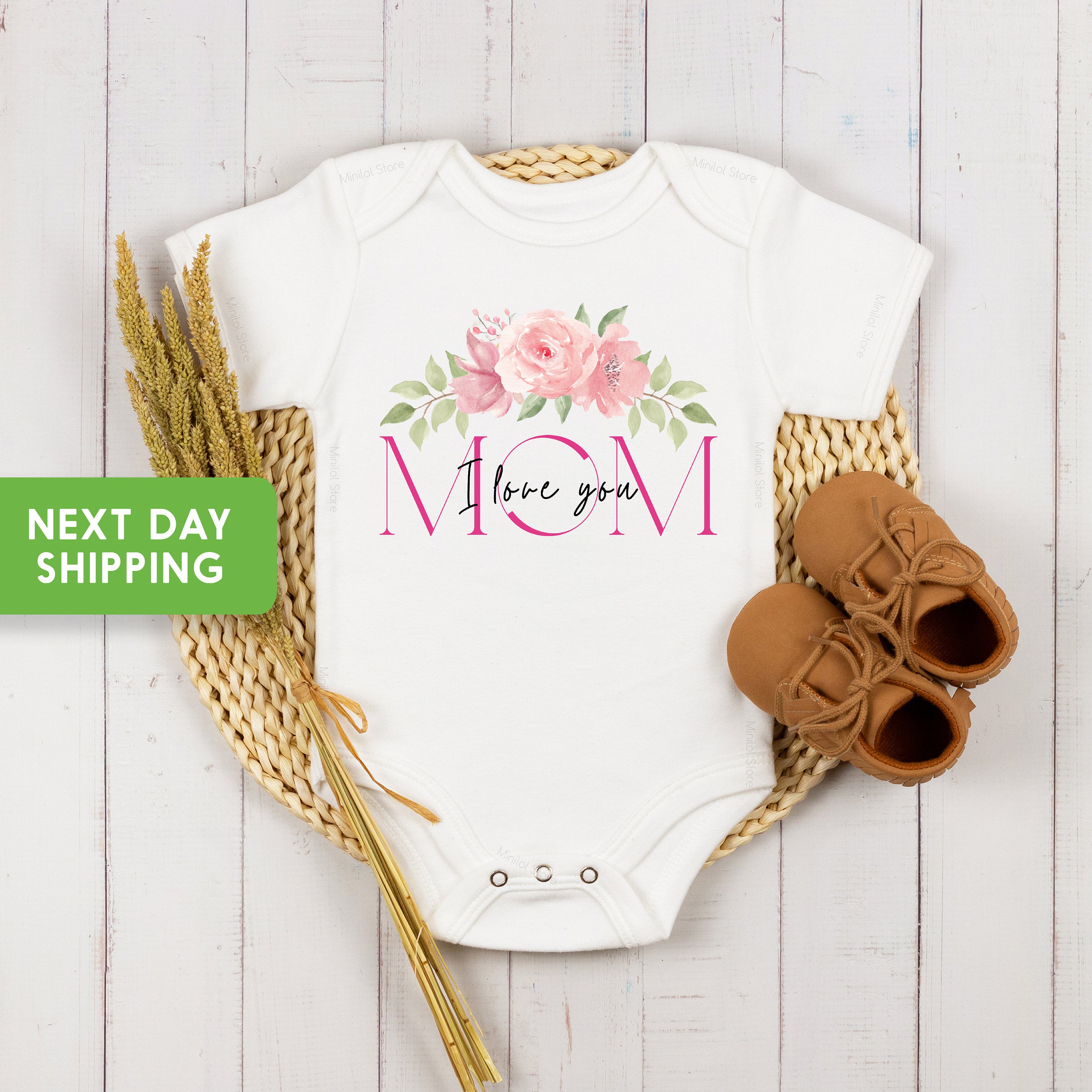 Mom I Love You Onesie®, Baby Girl Mama Onesie®, I Love My Mom Onesie®, Mom Onesie®,  Love You Mom Toddler Shirt, Mother's Day Toddler Shirt