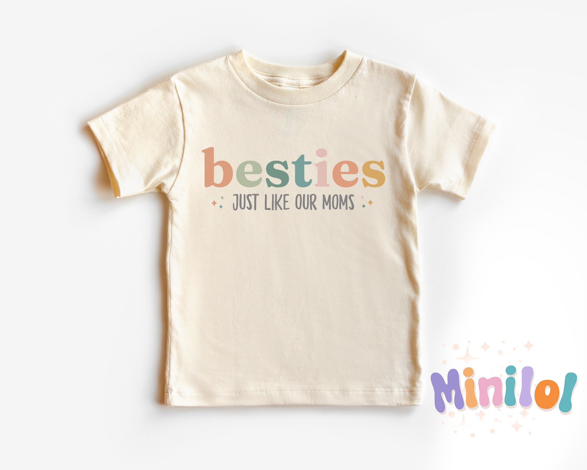 Besties Just Like Our Moms Baby Onesie®, Natural Best Friend Bodysuit, Best Friend Outfit, BFF Onesie®, Baby Shower Gift, Funny New Mom Gift