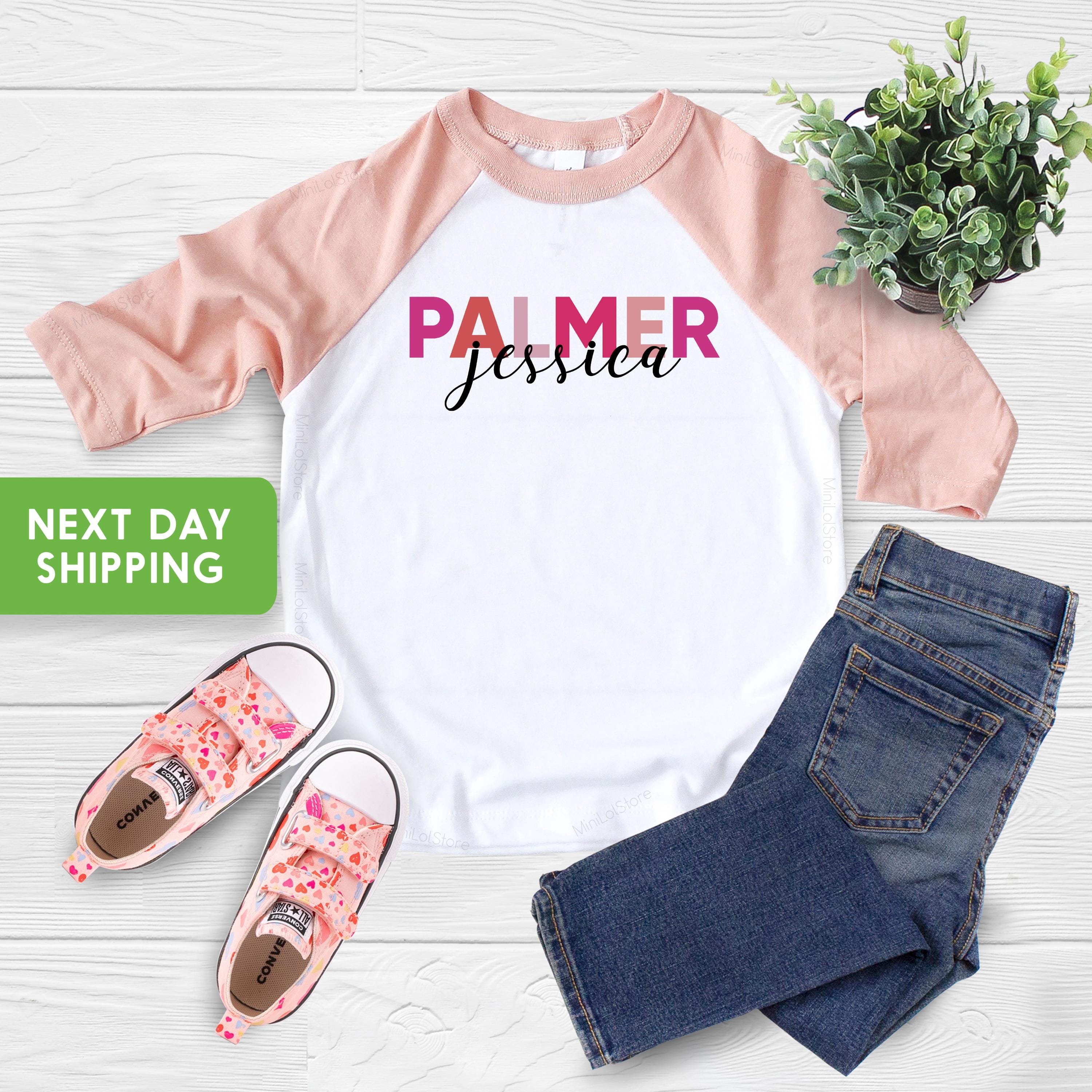 Personalized Name Toddler Shirt, Cute and Trendy Toddler Shirt, Custom Kids Name Shirt, Shirt for Toddler Girl, Custom Name Kids Shirts