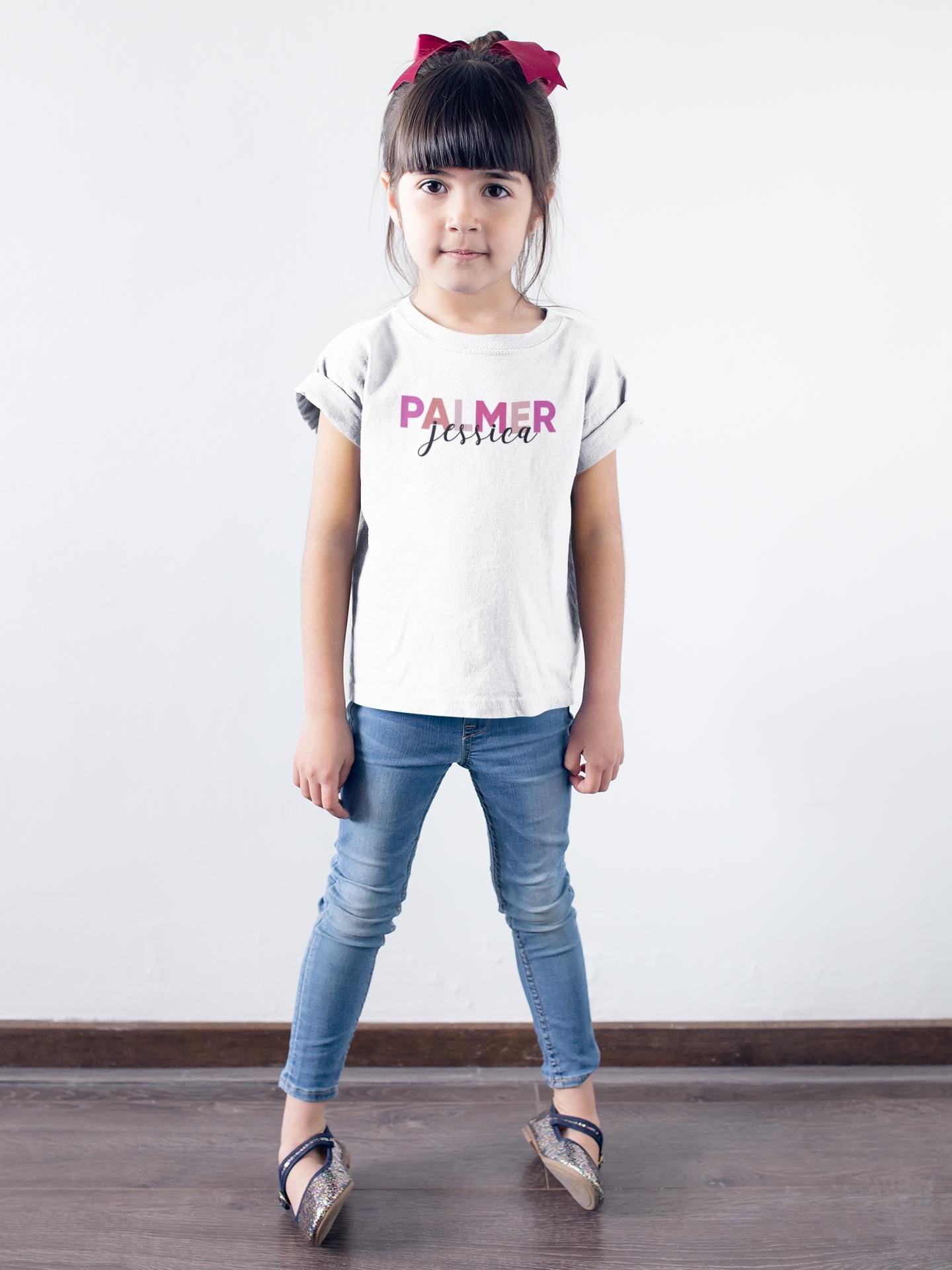 Personalized Name Toddler Shirt, Cute and Trendy Toddler Shirt, Custom Kids Name Shirt, Shirt for Toddler Girl, Custom Name Kids Shirts