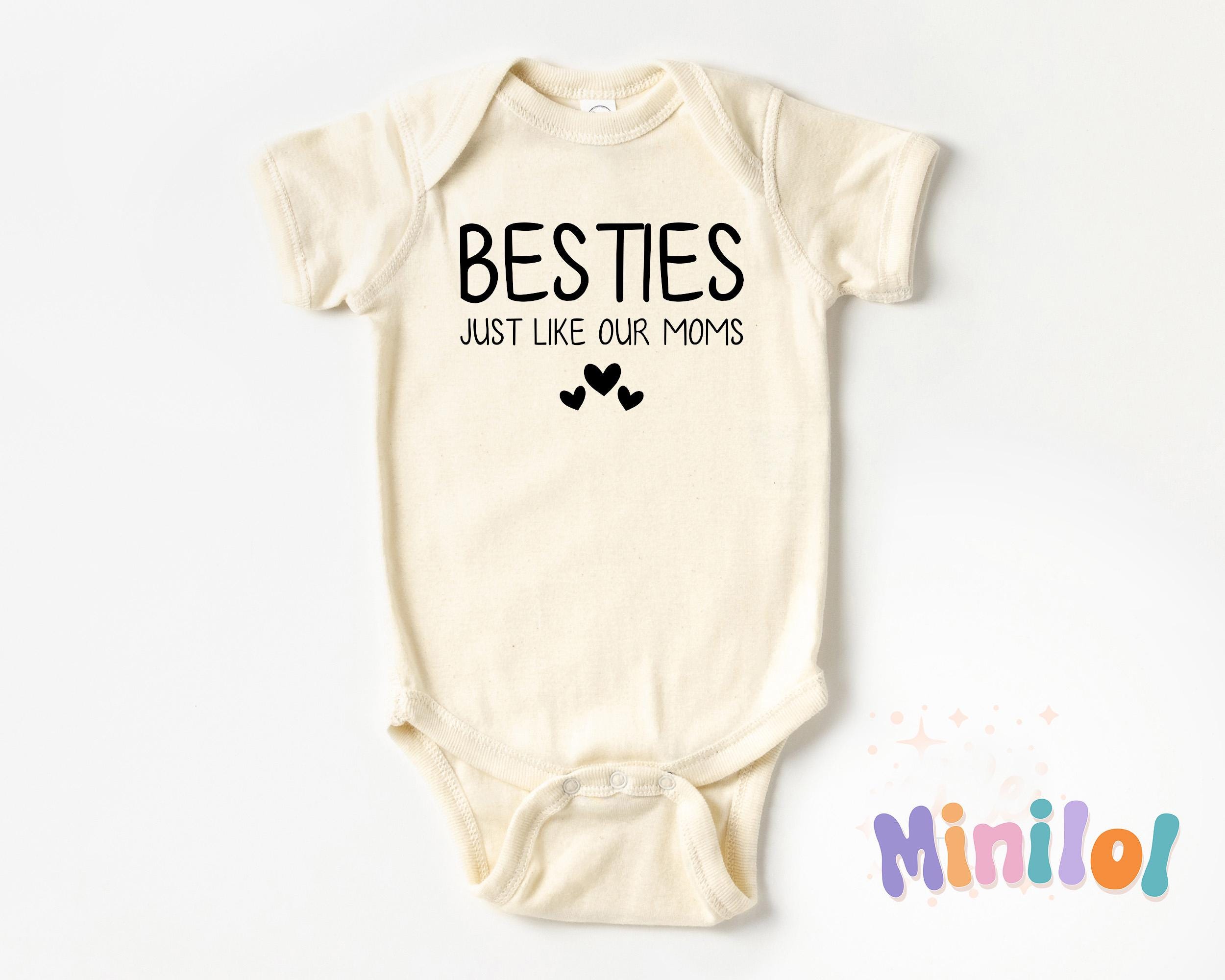 Cute Besties Just Like Our Moms Onesies®, Best Friends Newborn Bodysuit, Matching Baby Outfits, Cute Baby Gift, Baby Shower Gifts for Bestie