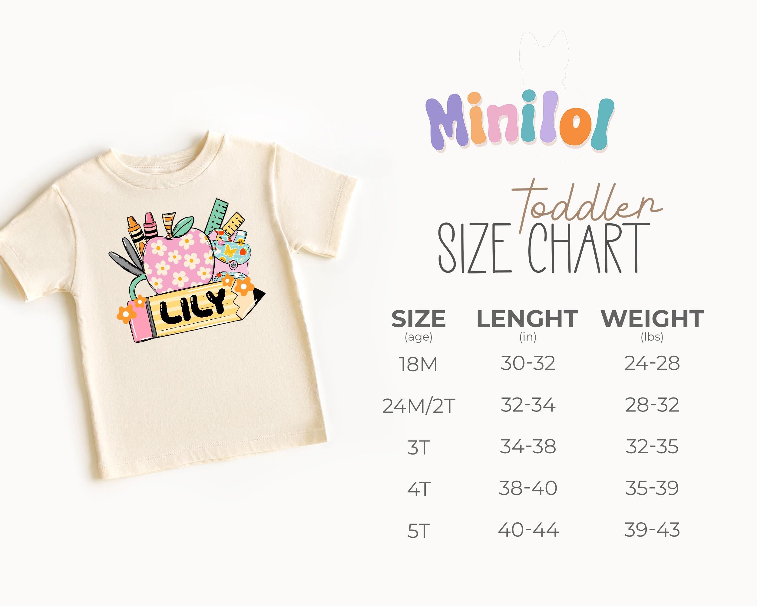 Back to School Girls Name Shirt, Cute Personalized Girls School Kids Tee, First Day of School Toddler Shirt, Personalized Kids School Shirts