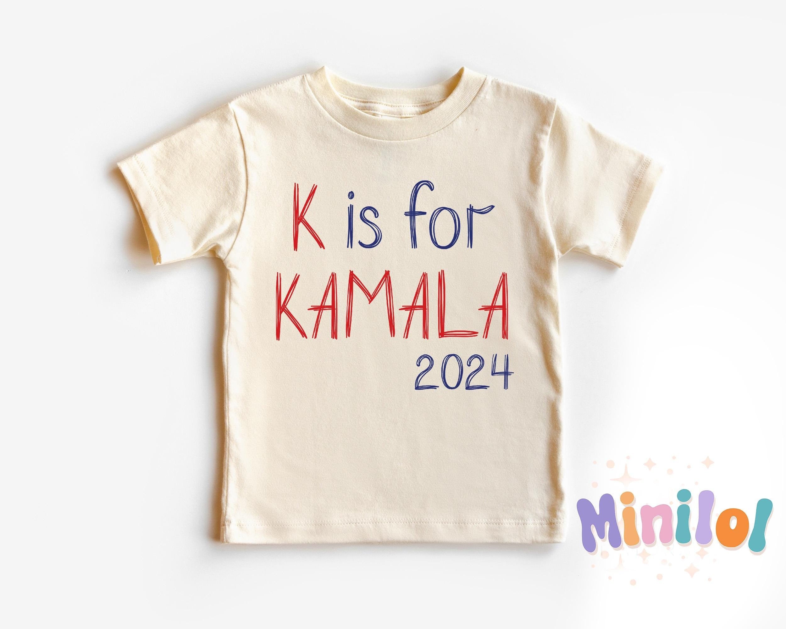 K is for Kamala 2024 Kids Shirt, President Kamala Harris Toddler Shirt, Kamala Harris 2024 Kids Shirt, I am Speaking, Election Toddler Tee