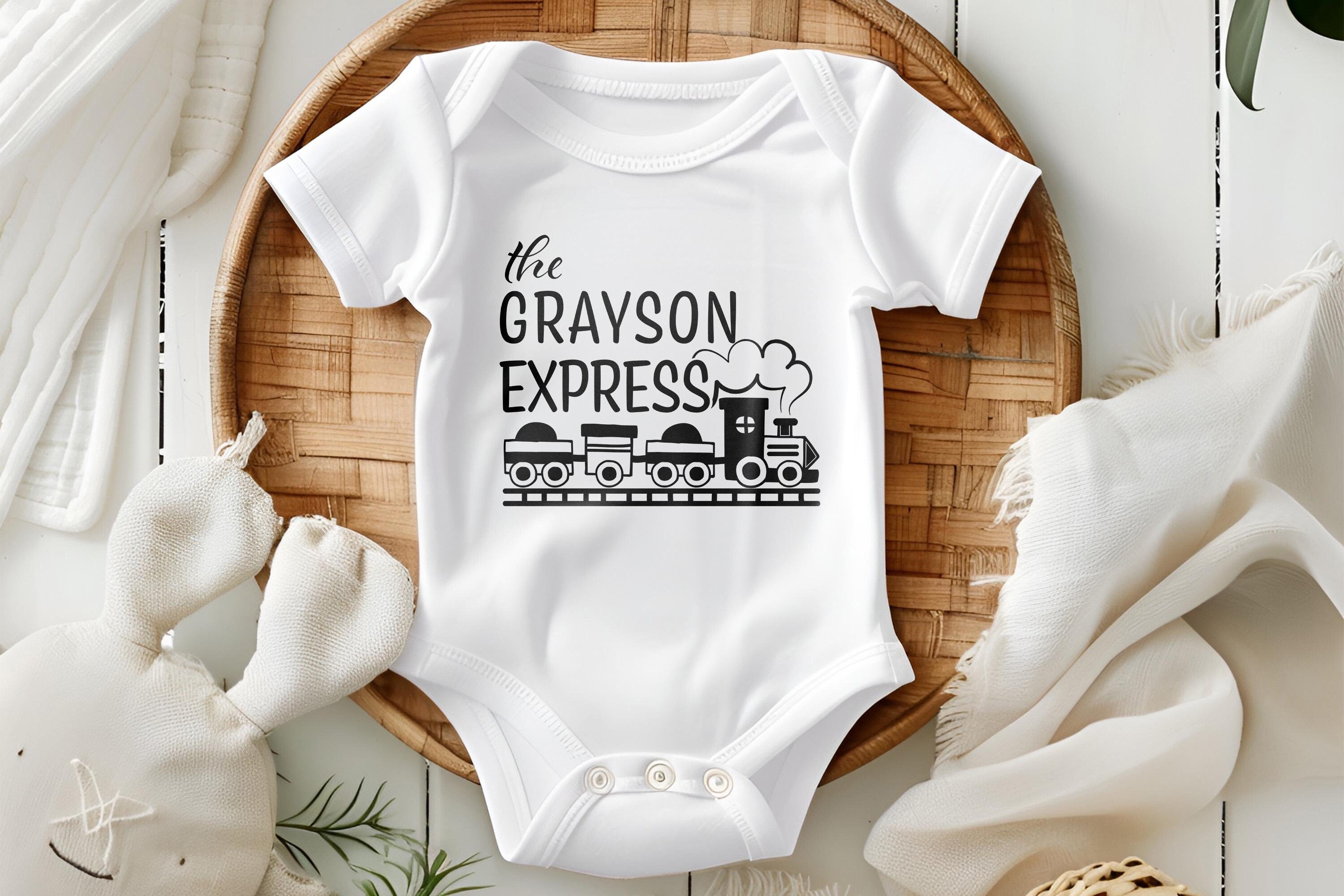 Personalized Kids Shirt, Train Birthday Shirt, Kids Train Shirt, Engine Toddler Shirt, Summer Kids Shirt For Kids, Newborn Onesie®