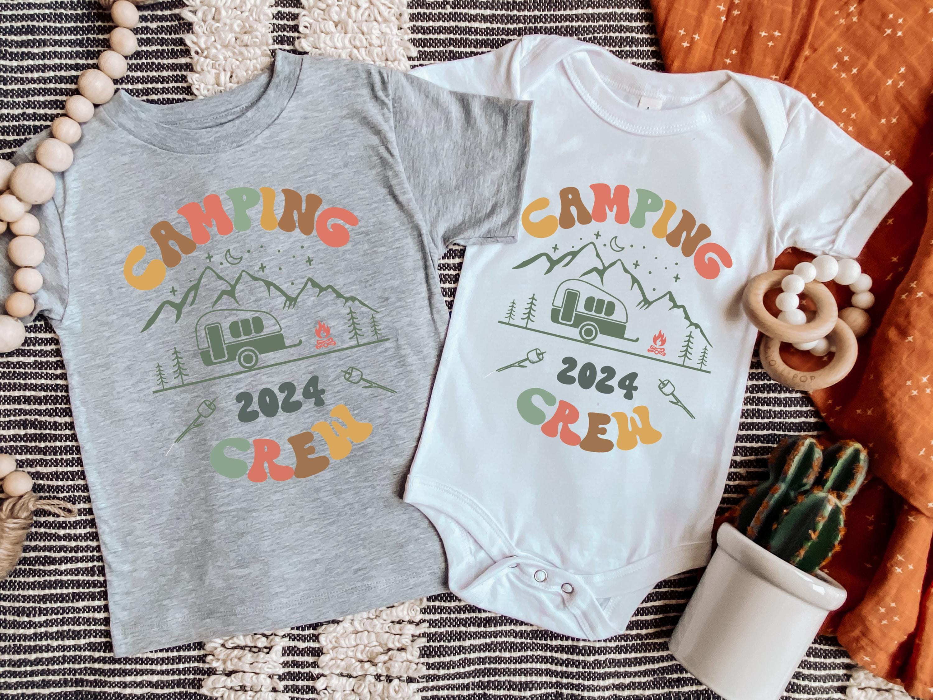 Camping Crew Toddler Shirt, Camping Crew Onesie®, Camping Crew Baby Bodysuit,  Camping Kids Gift, Cute Adventure Bodysuit, Camping Crew Tees