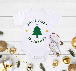 Personalized First Christmas Name Onesie® Christmas product image 2