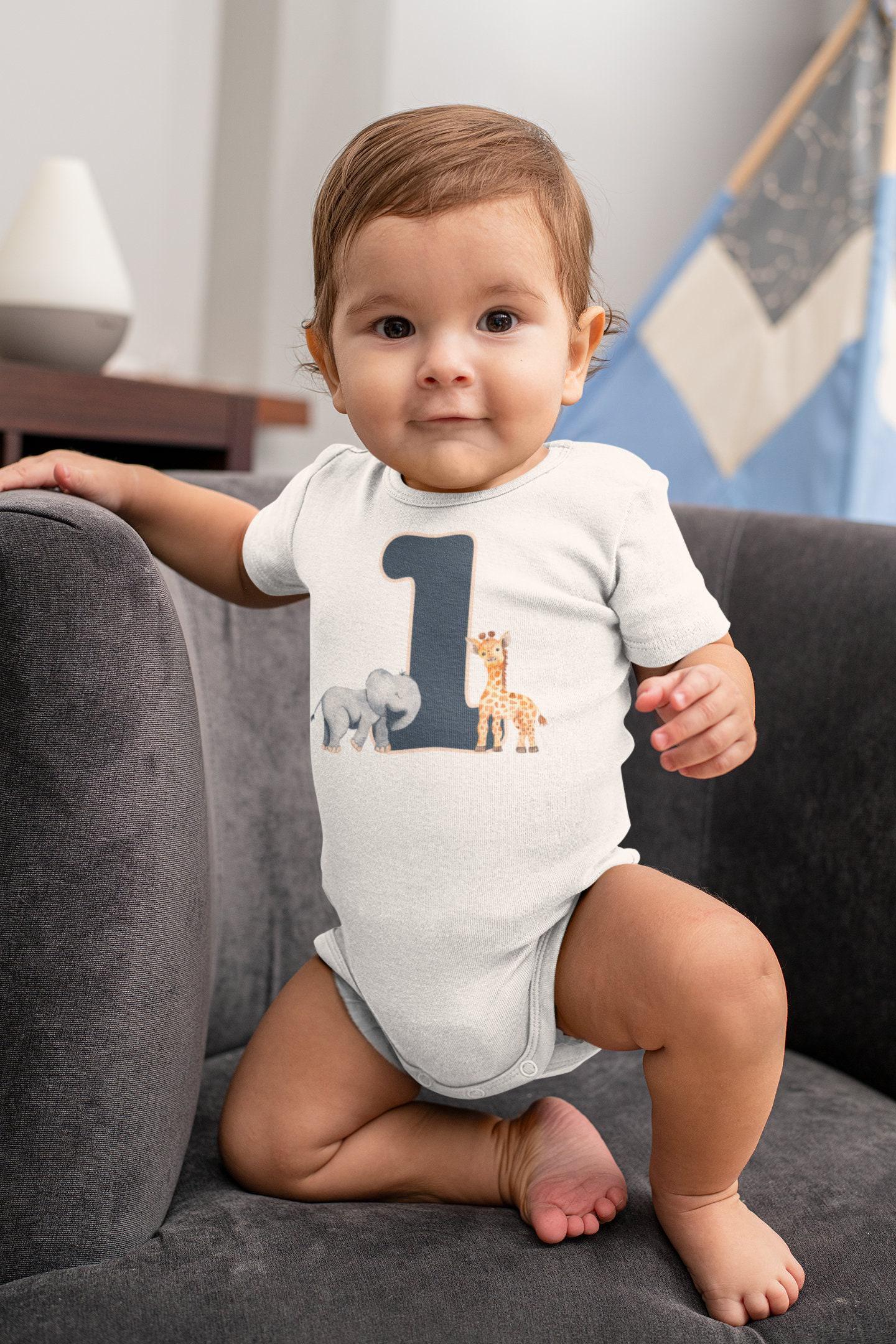 Safari First Birthday Cake Smash Shirt birthday product image 3