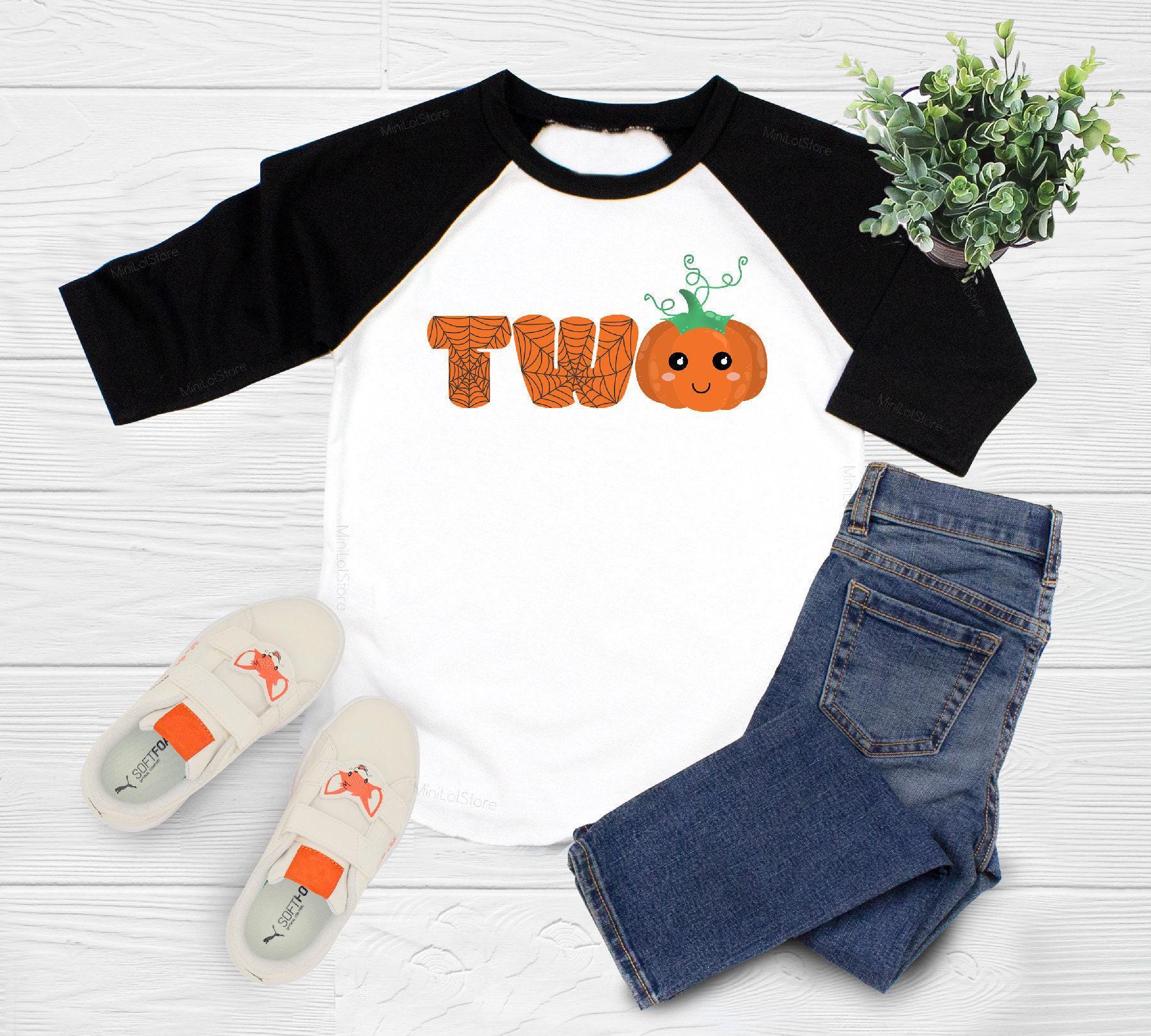 Pumpkin Second Birthday Kids Shirt birthday product image 3
