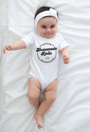 Alternate baby or kids garment view for Homemade Rolls Thanksgiving Baby Onesie®