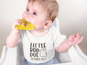 Alternate baby or kids garment view for Personalized Halloween Pregnancy Announcement Onesie®