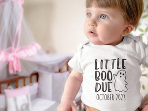Seasonal apparel color chart for Personalized Halloween Pregnancy Announcement Onesie®