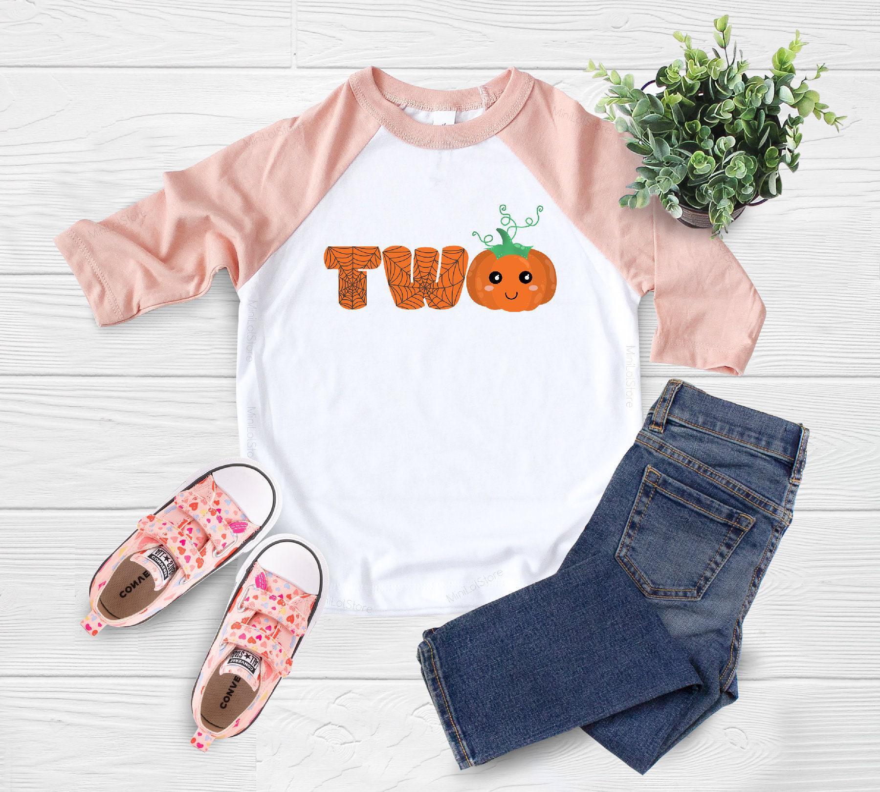 Pumpkin Second Birthday Kids Shirt birthday product image 4