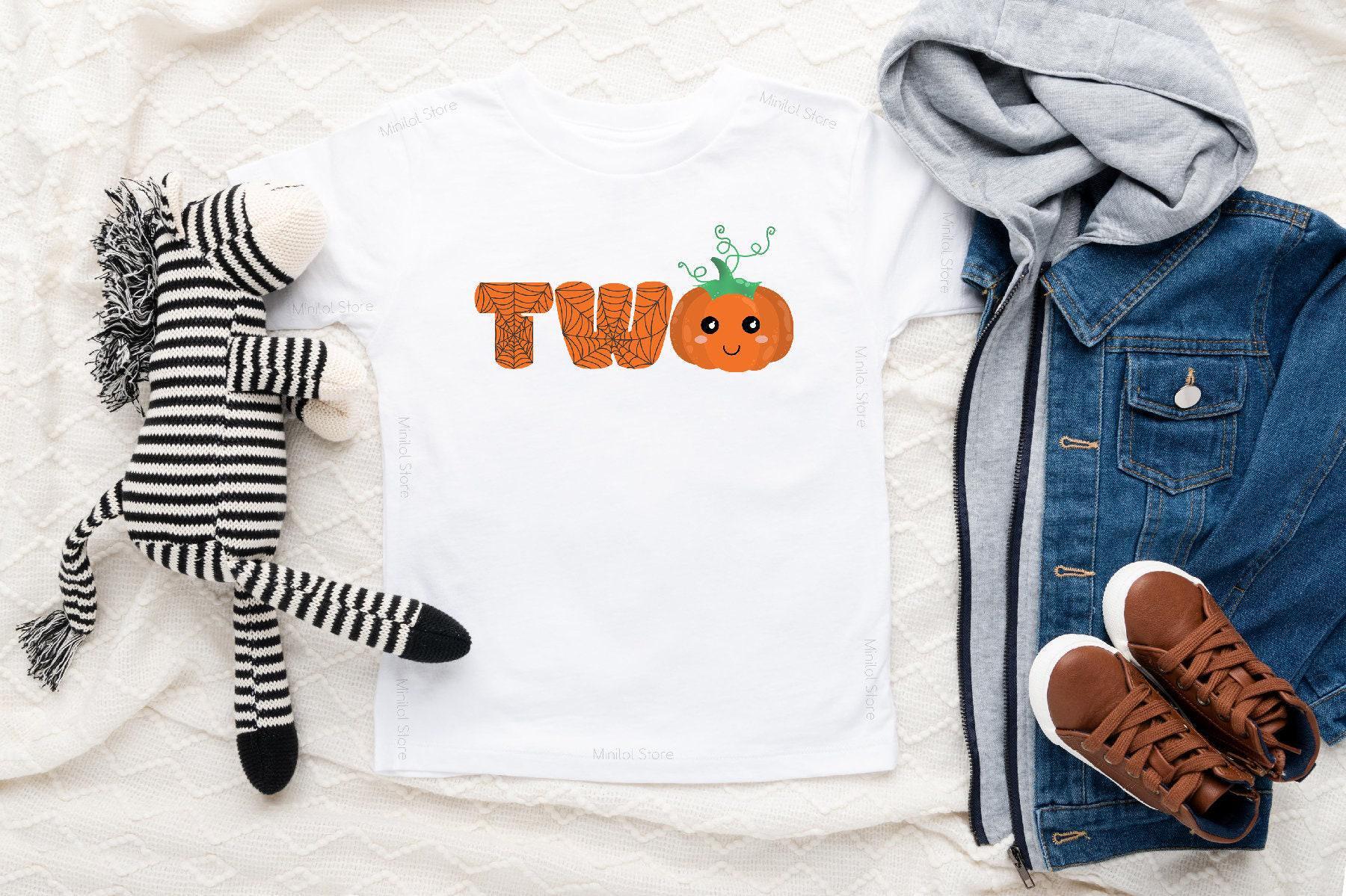 Pumpkin Second Birthday Kids Shirt birthday product image 7