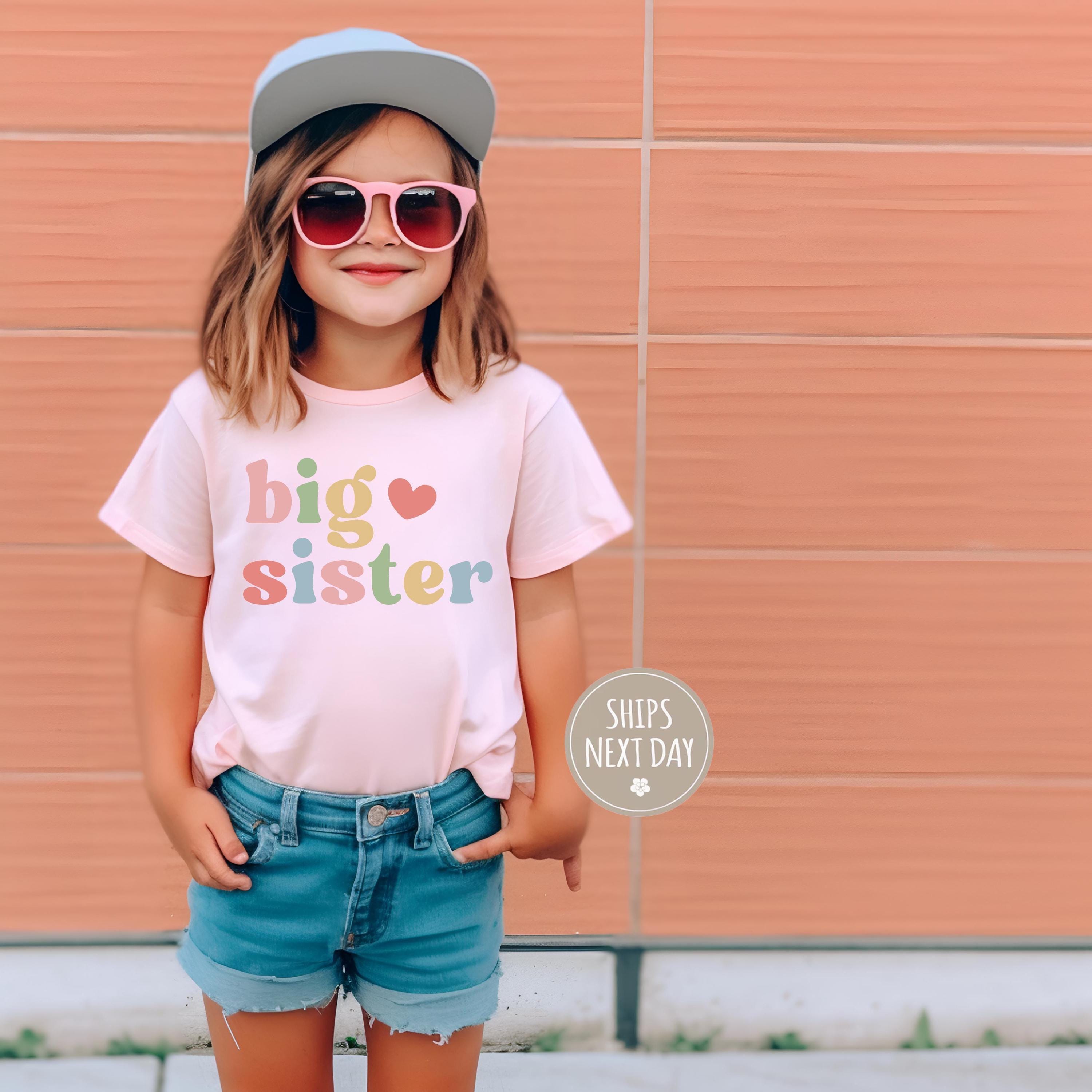 Close-up of the Big Sister : Pregnancy Announcement for Girls baby announcement design