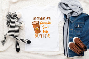 Mommy's Pumpkin Spice Latte Date Baby Onesie® product image 4