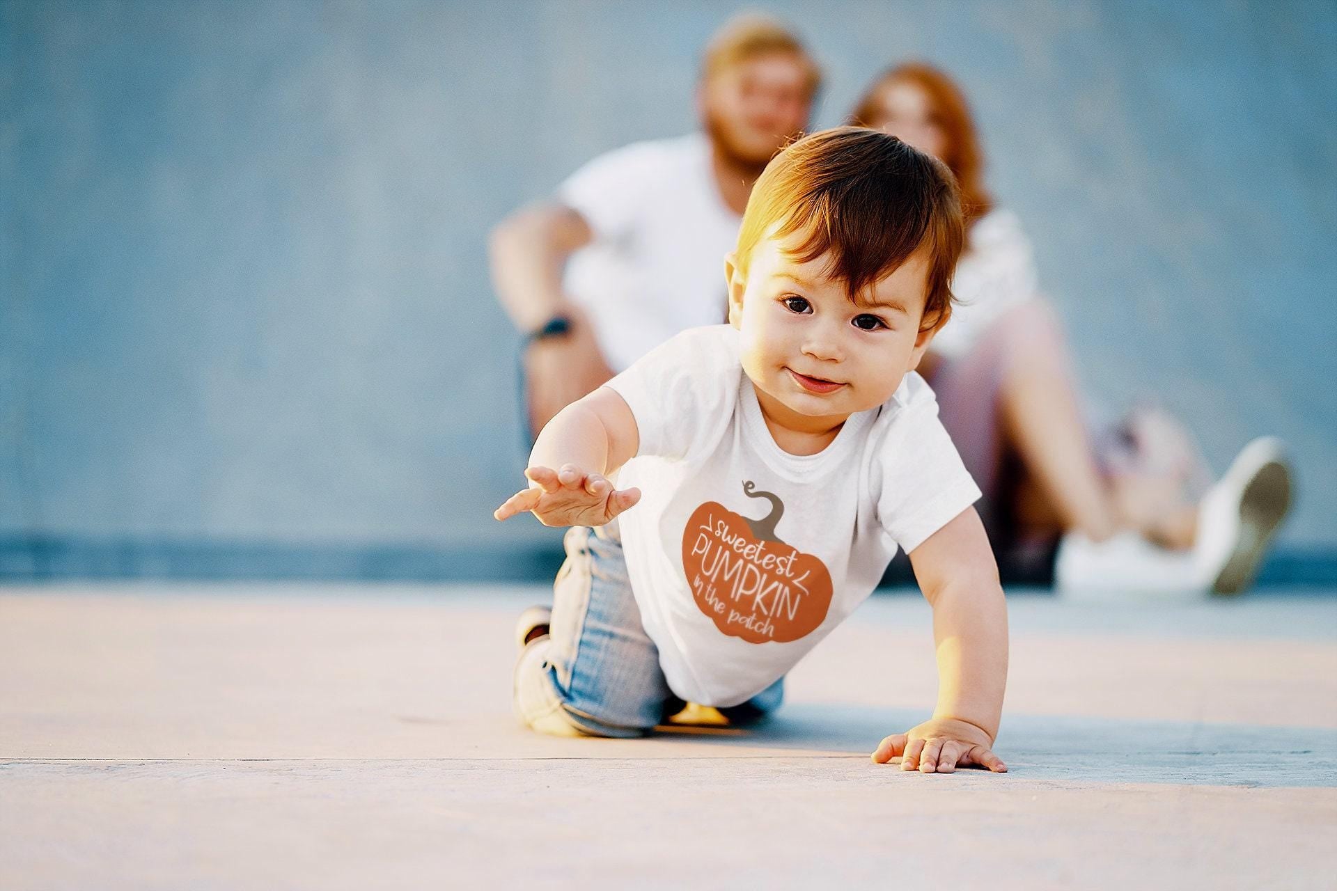 Seasonal apparel color chart for Sweetest Pumpkin Fall Baby Onesie®