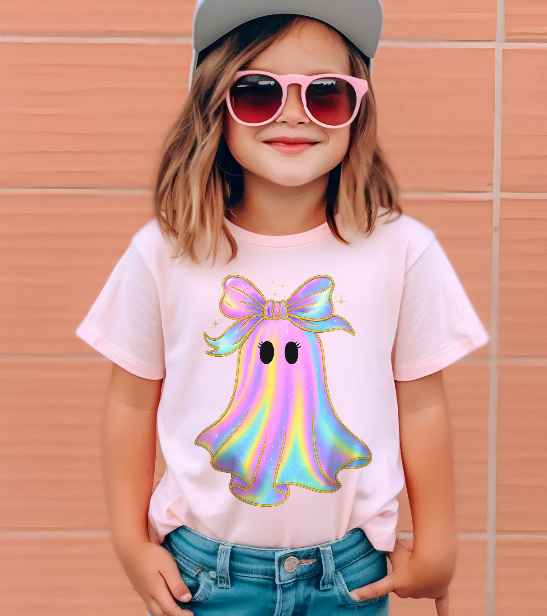 Girls Ghost Halloween Kids Shirt product image 1