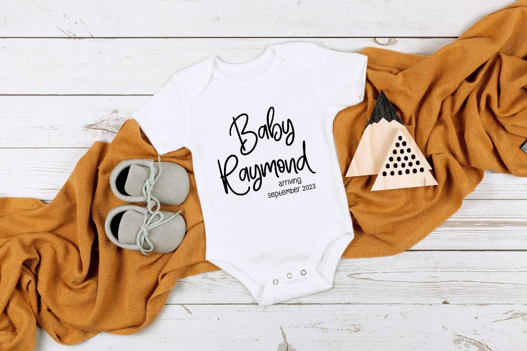Close-up of the Last Name Announcement ® baby announcement design