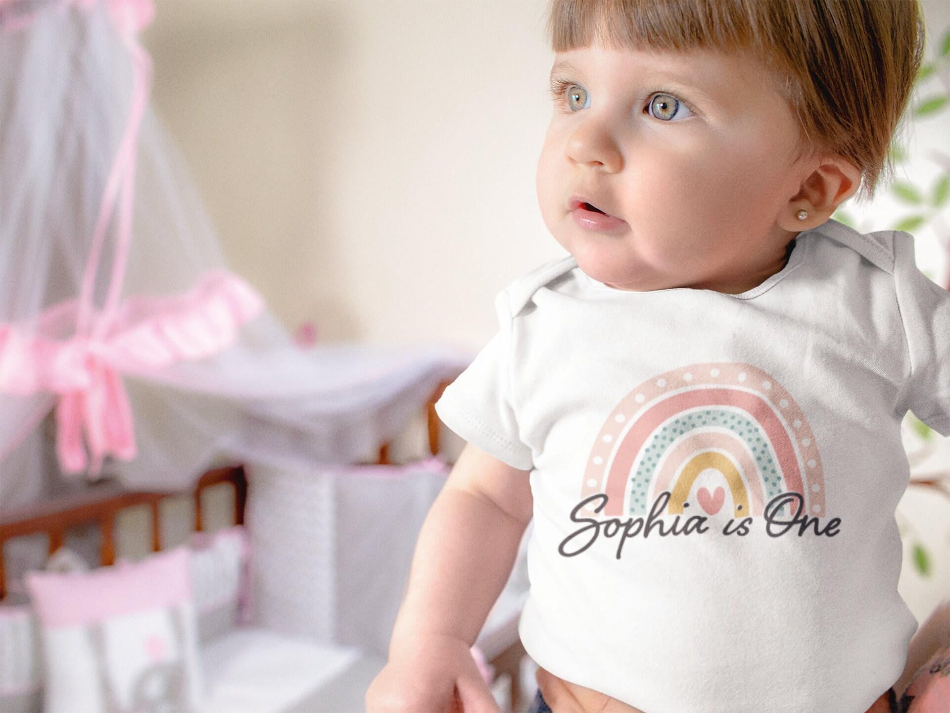 Rainbow First Birthday Girl Shirt birthday product image 5