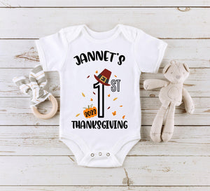 Personalized First Thanksgiving Baby Onesie® product image 1