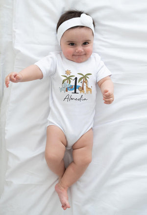 Personalized Safari Birthday Kids Shirt birthday product image 5