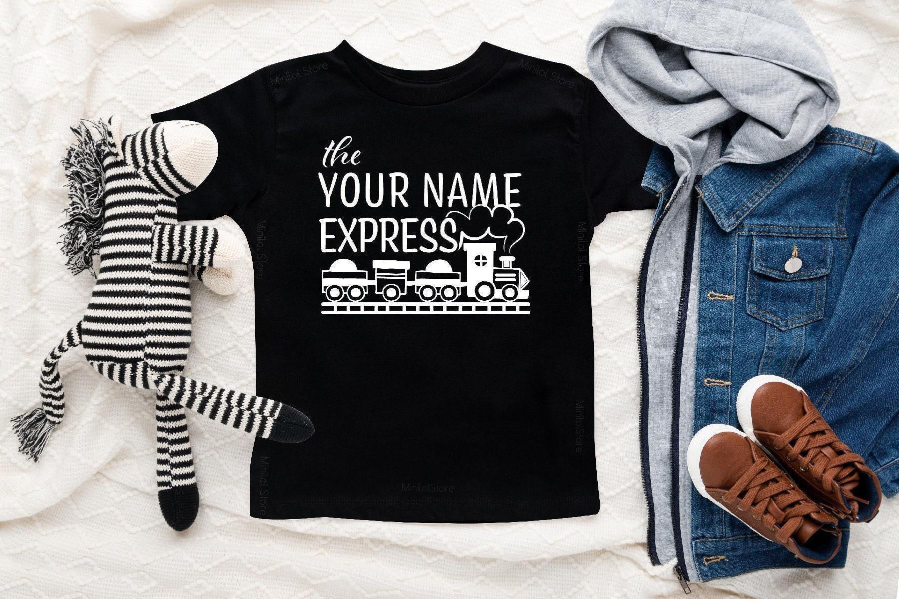 Personalized Train Birthday Kids Shirt birthday product image 4