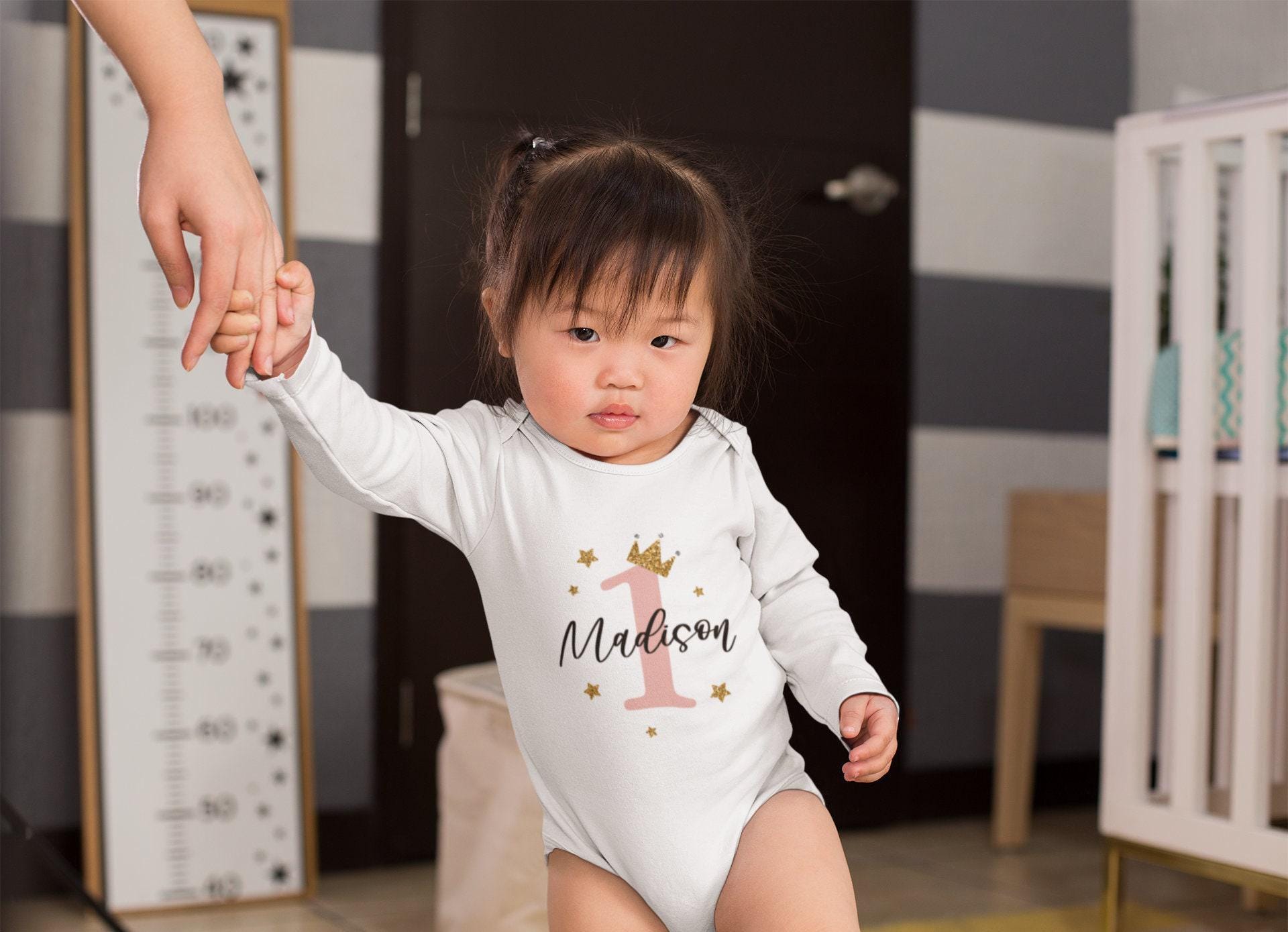 Floral First Birthday Girl Shirt birthday product image 5