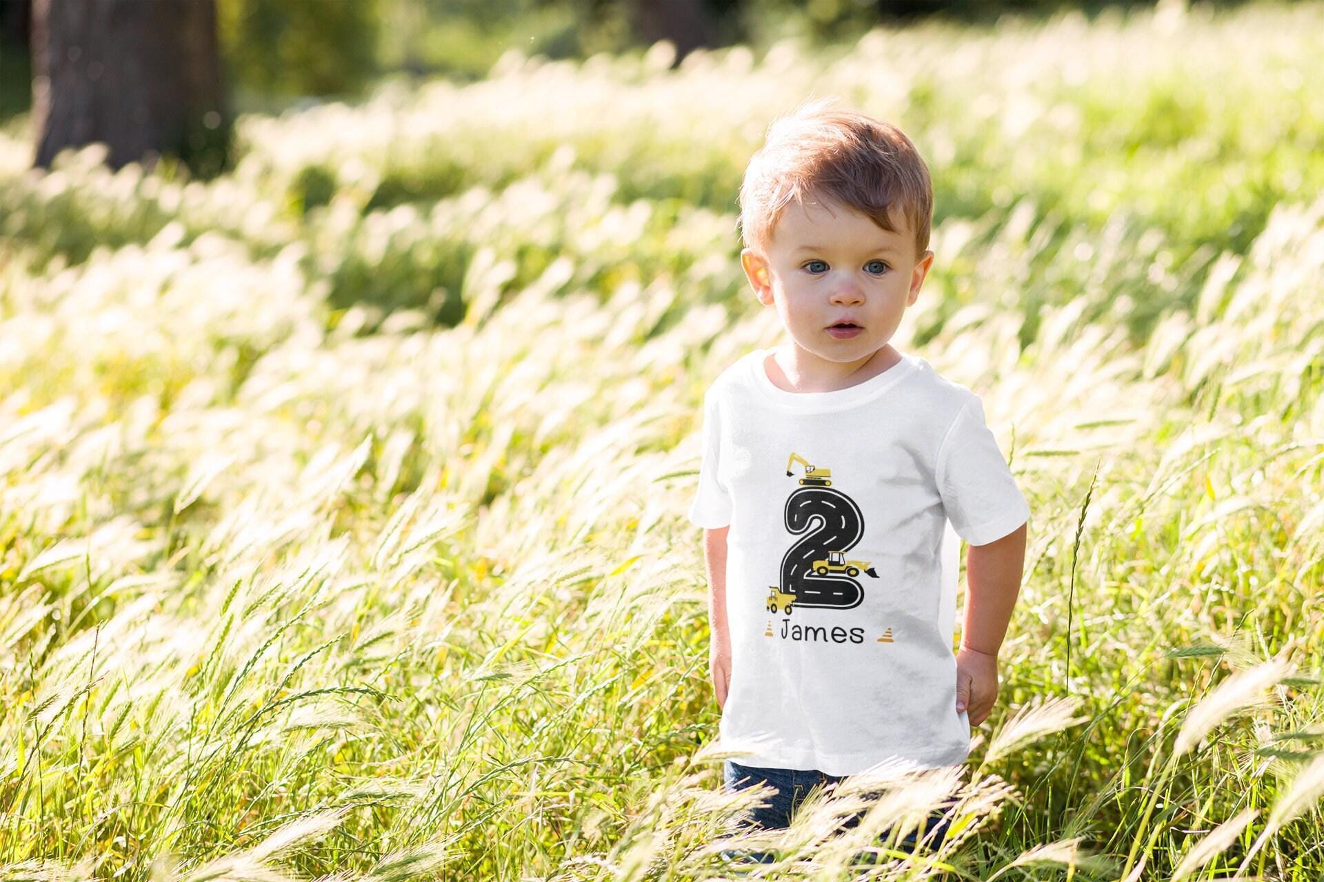 Construction Second Birthday Kids Shirt birthday product image 7