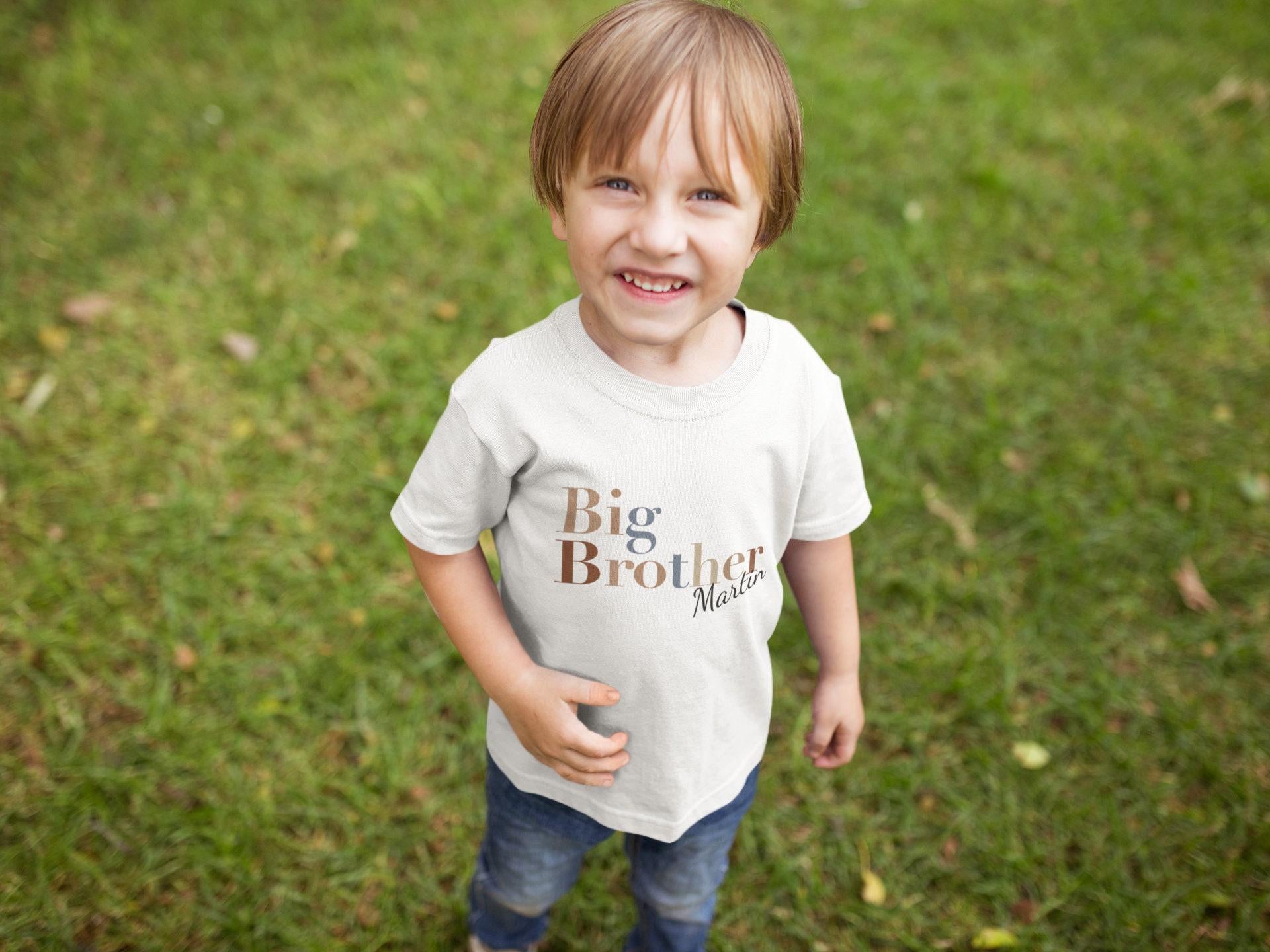 Close-up of the Big Brother baby announcement design