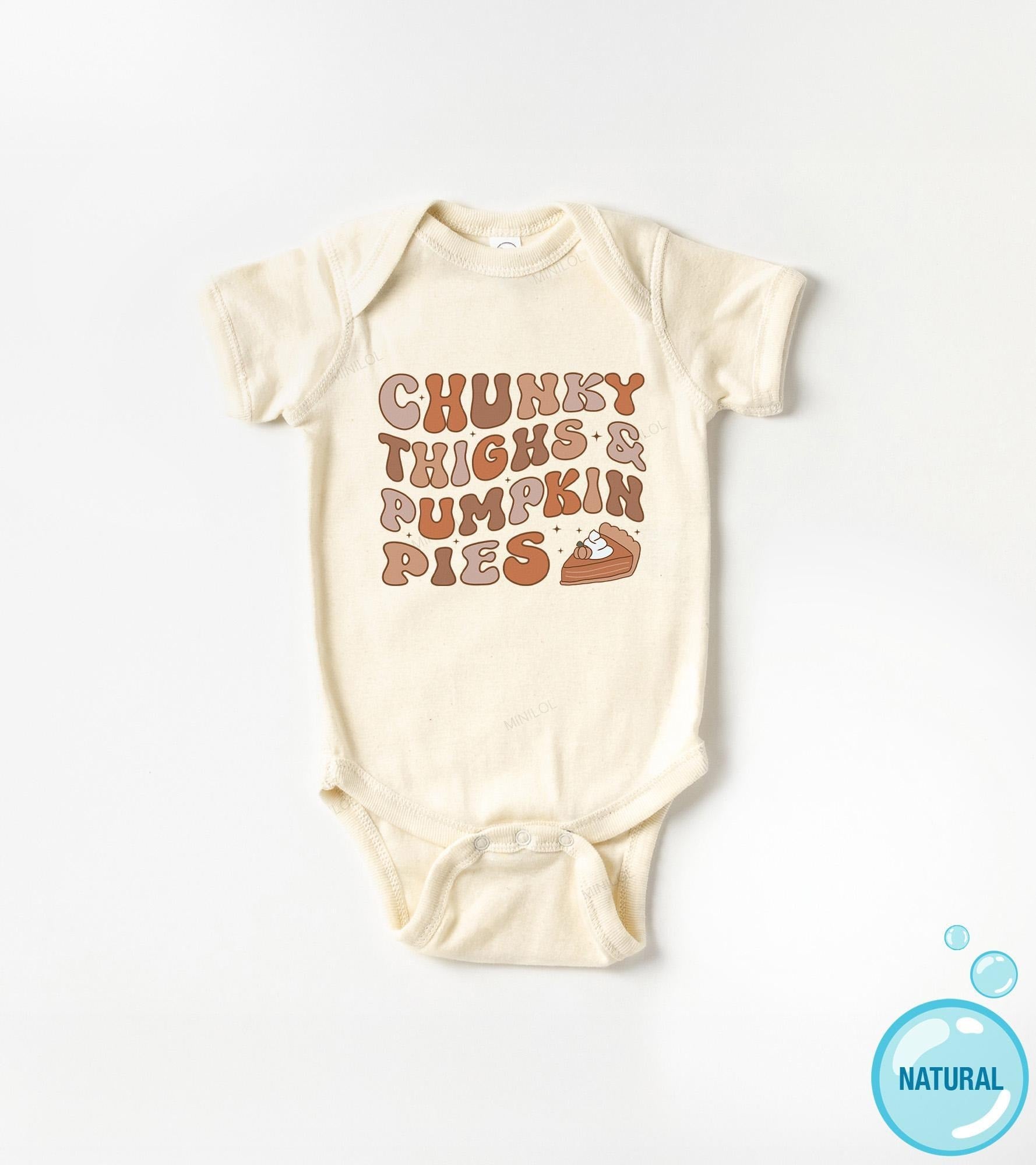 Chunky Thighs & Pumpkin Pies Thanksgiving Onesie® product image 1