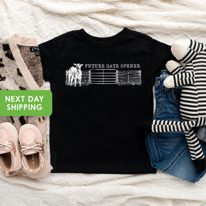 Future Gate Opener cowboy artwork design on Baby Short Sleeve Onesie®