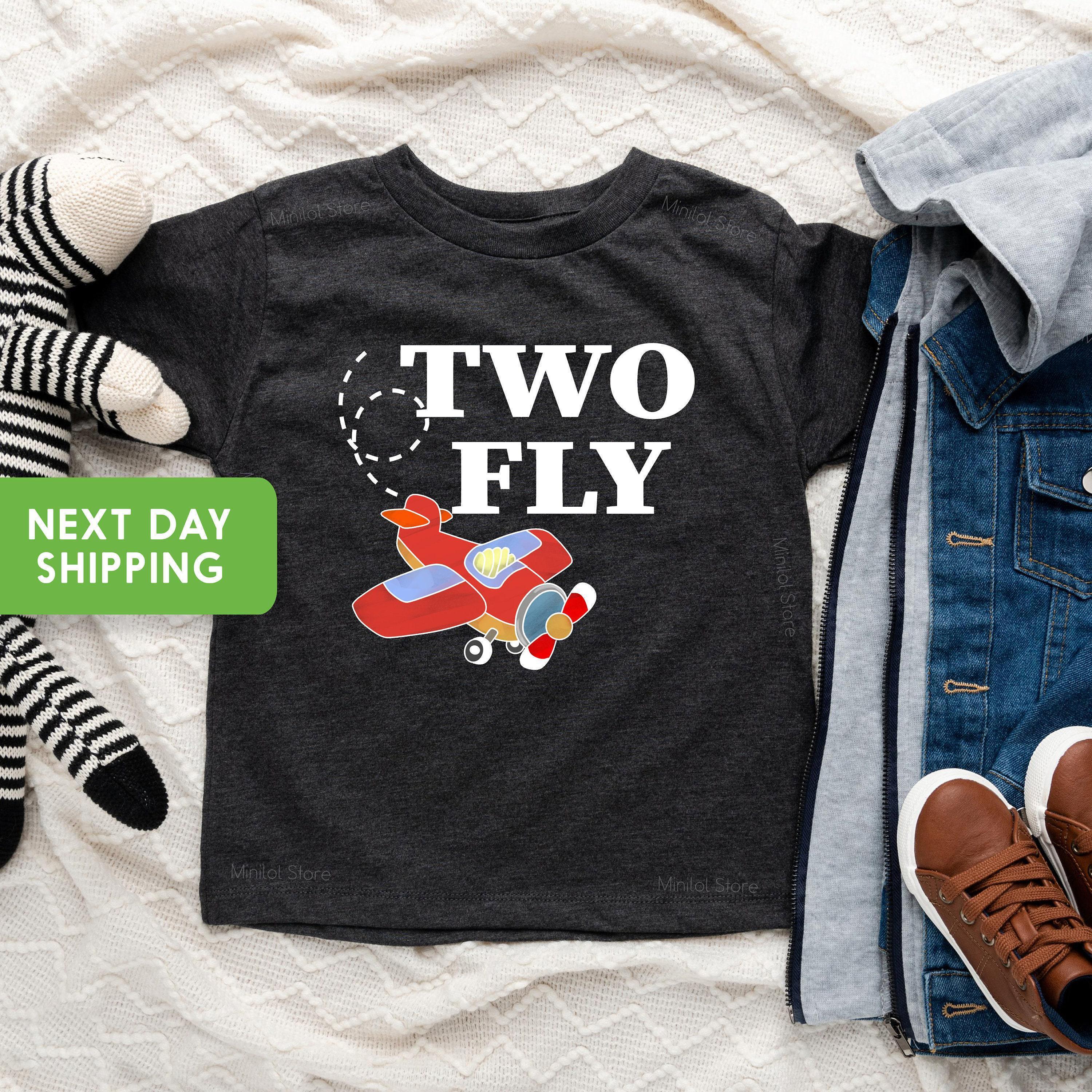 Two Fly Airplane Second Birthday Shirt birthday product image 1