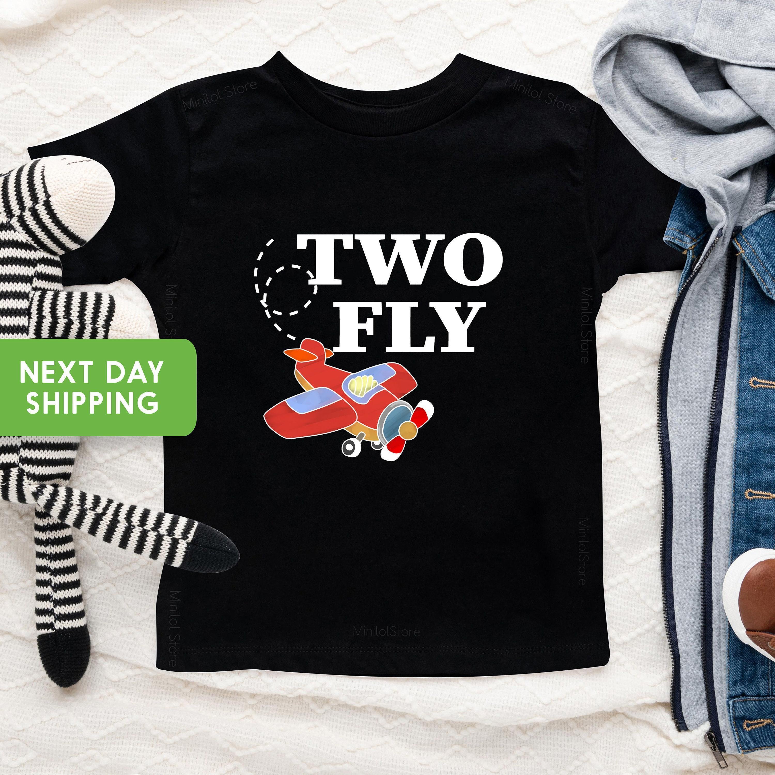 Two Fly Airplane Second Birthday Shirt birthday product image 2
