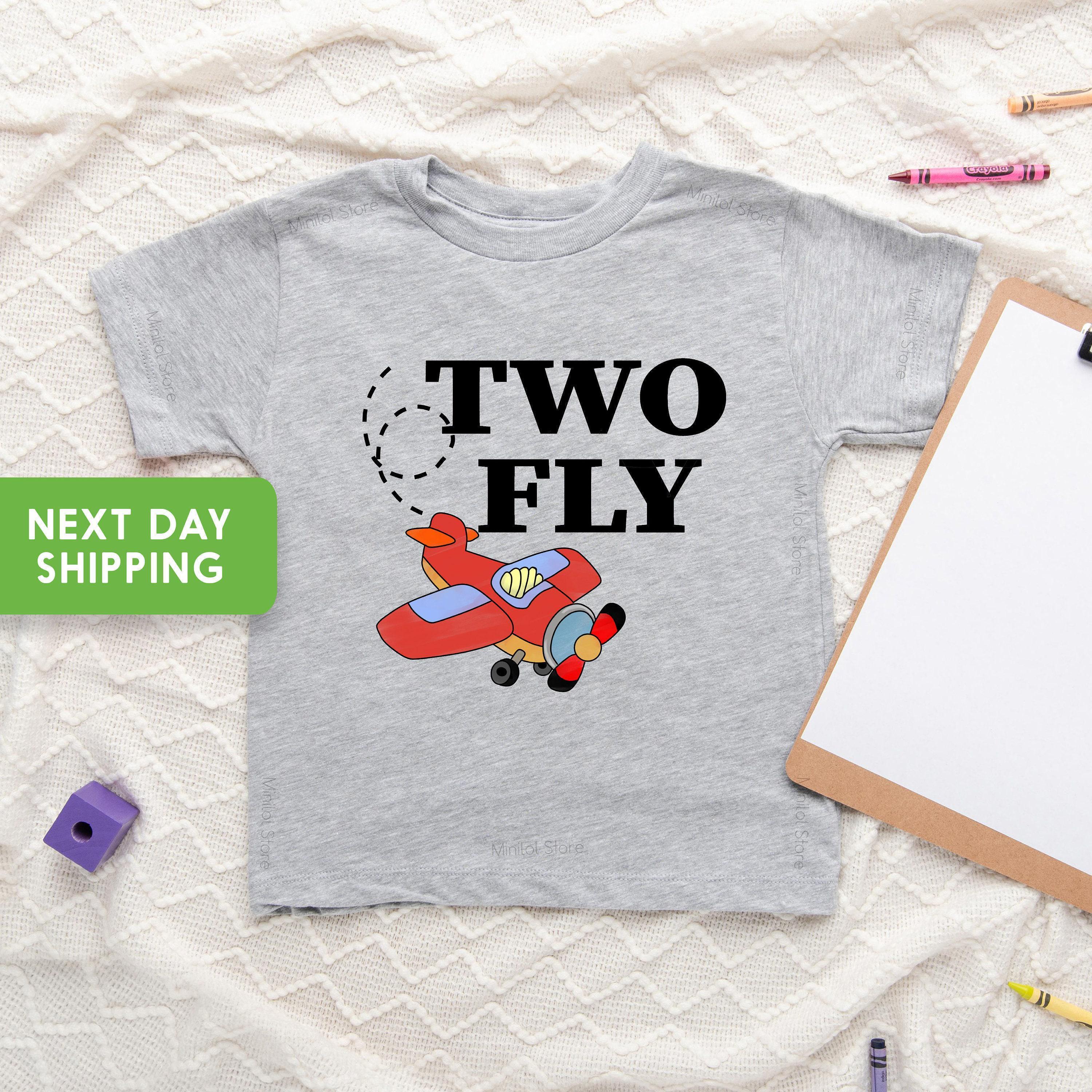 Two Fly Airplane Second Birthday Shirt birthday product image 3