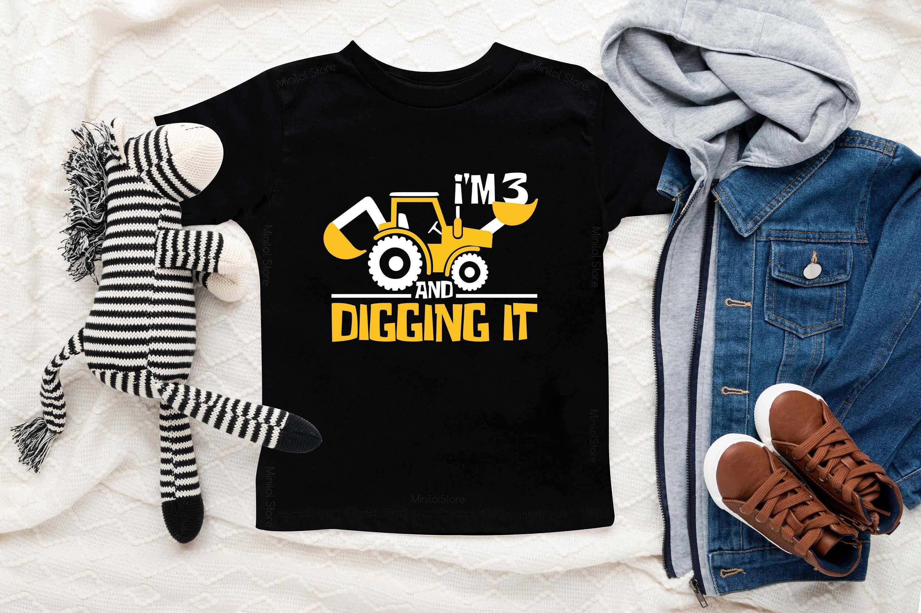 I'm 3 and Digging It Birthday Shirt birthday product image 2
