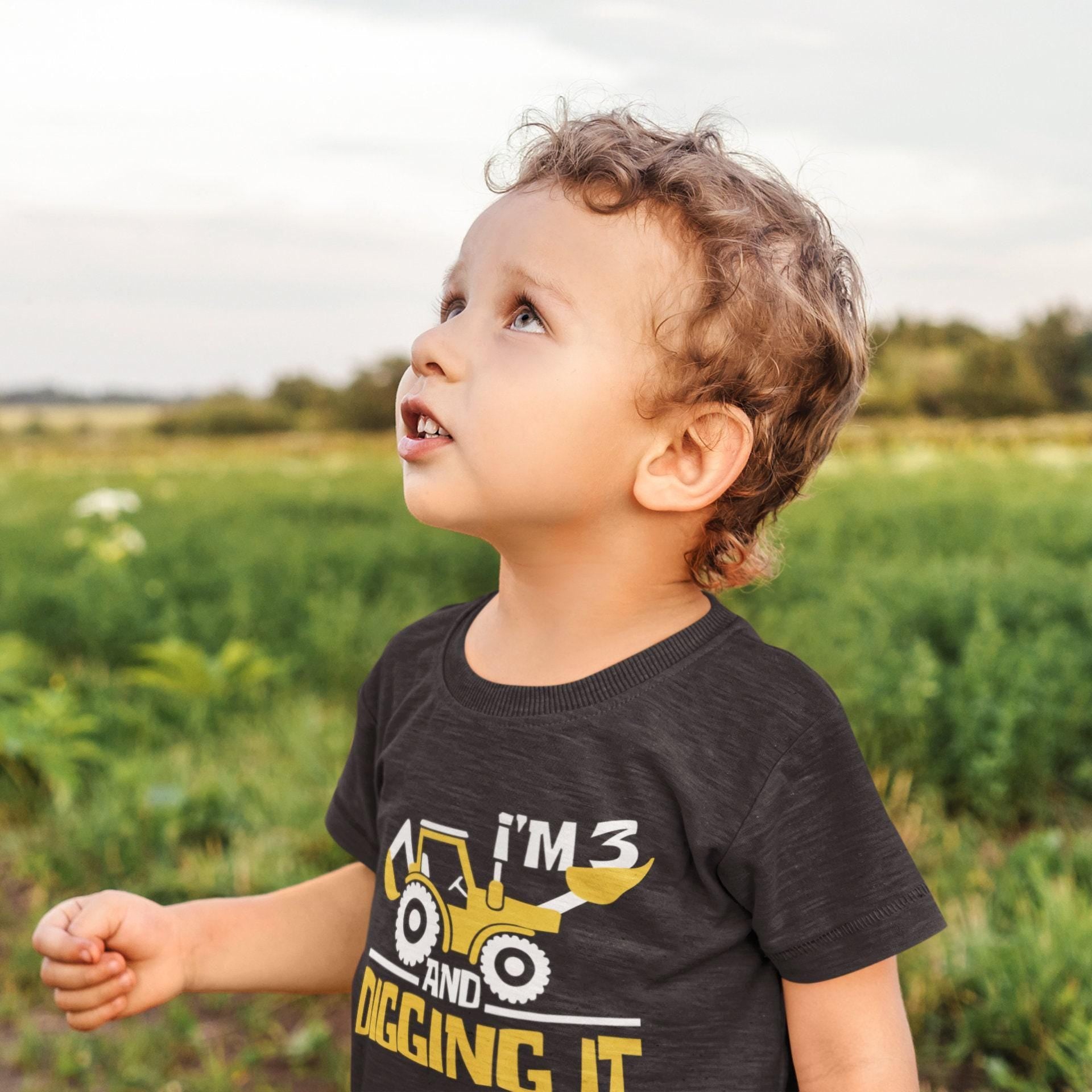 I'm 3 and Digging It Birthday Shirt birthday product image 7