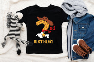 Cowboy Second Birthday Kids Shirt birthday product image 2