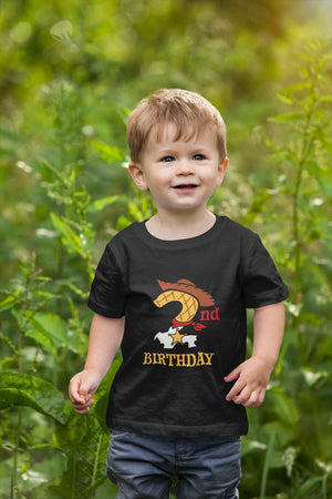 Cowboy Second Birthday Kids Shirt birthday product image 7