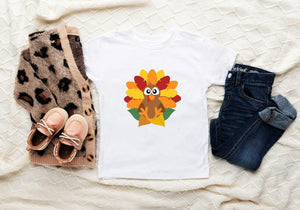 Alternate baby or kids garment view for Little Turkey Fall Baby Bodysuit