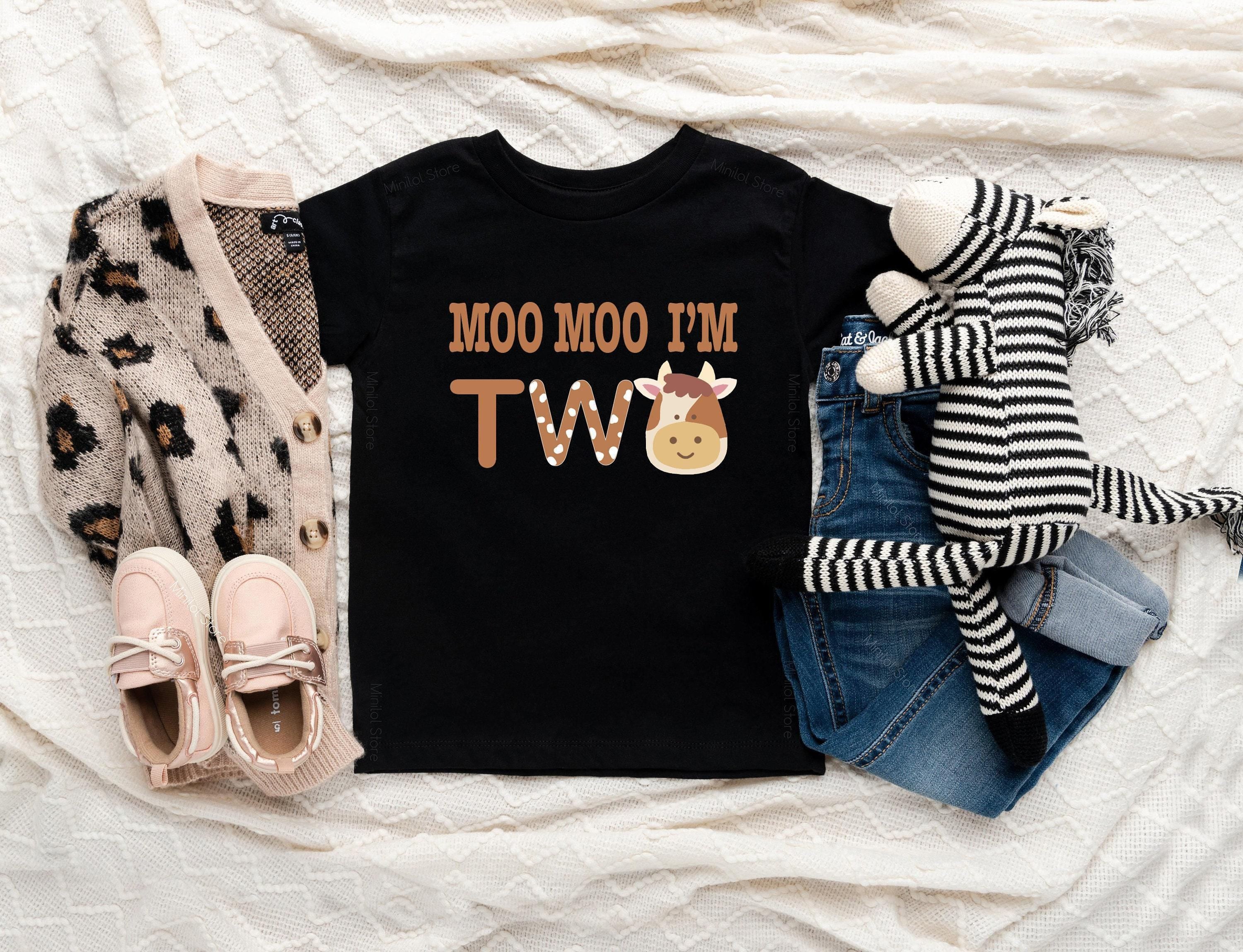 Moo Moo I'm 2 Farm Birthday Shirt birthday product image 3
