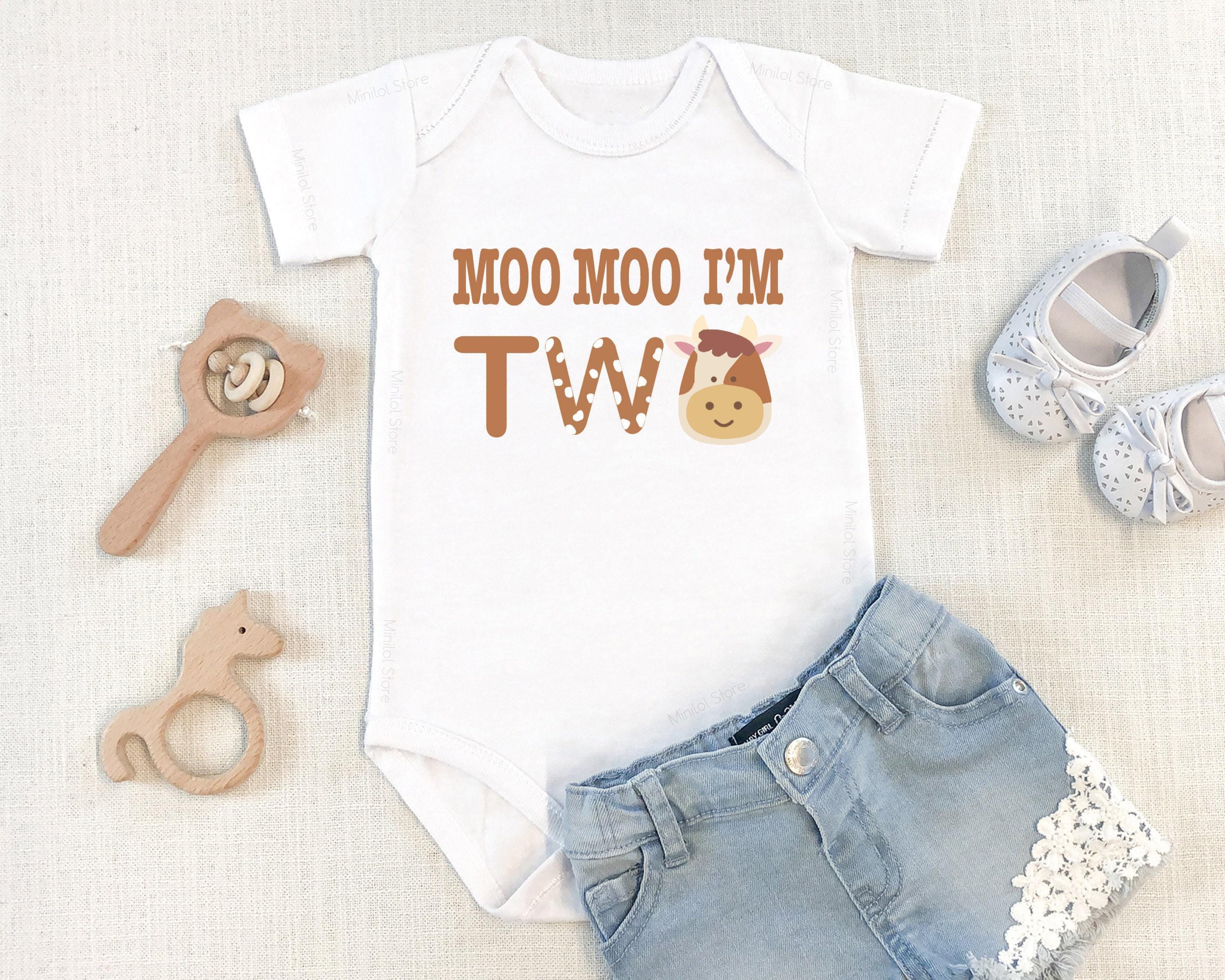 Moo Moo I'm 2 Farm Birthday Shirt birthday product image 6