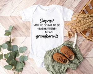 Grandparent typographic design on Baby Short Sleeve Onesie®