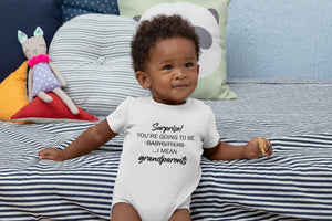 Grandparent typographic design on Baby Short Sleeve Onesie®